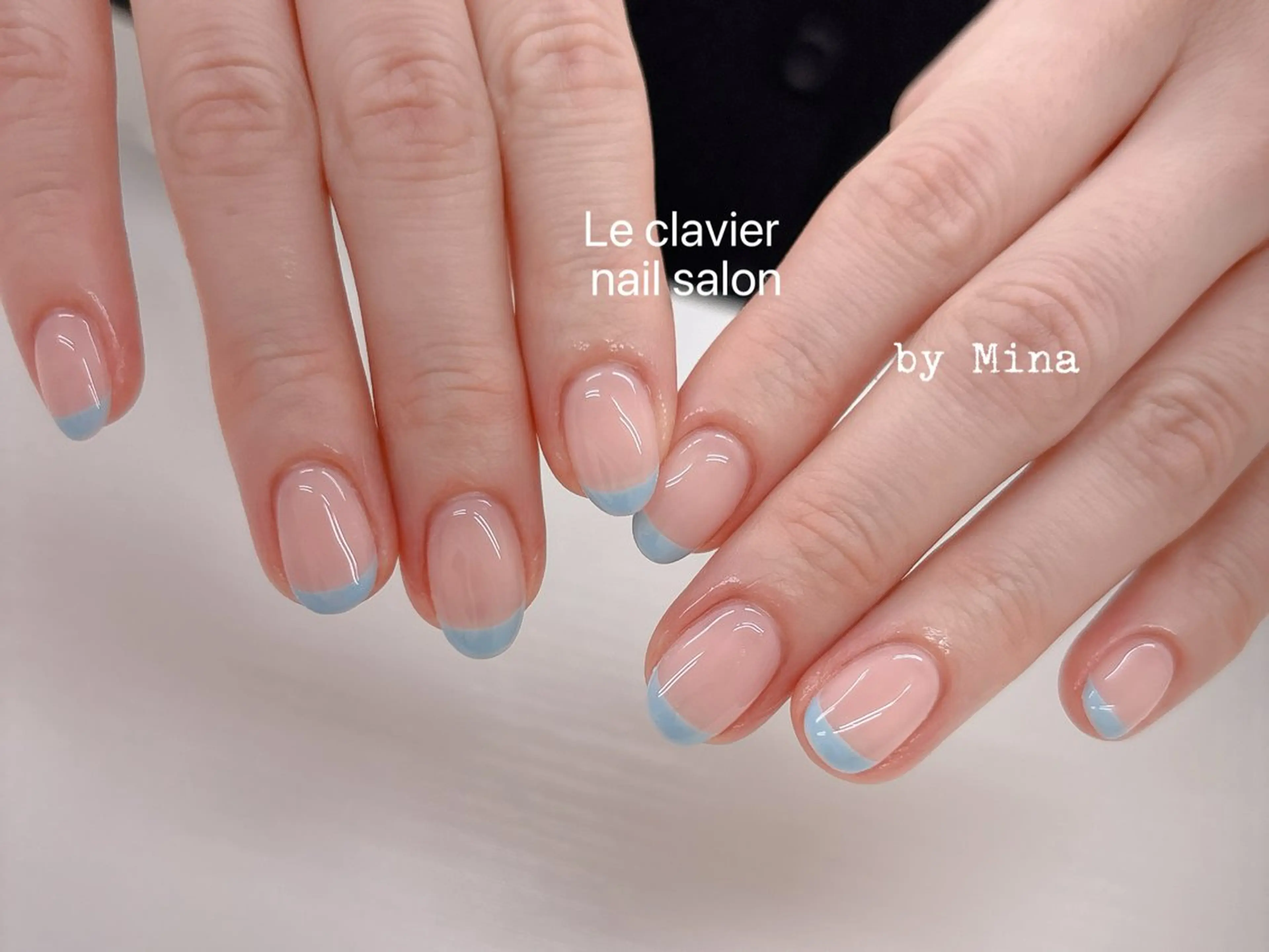 ネイル アートネイル オーロラネイル チークネイル 長さ出し フットネイル ハンドネイル ハンドケア Mina Nailのネイルデザイン