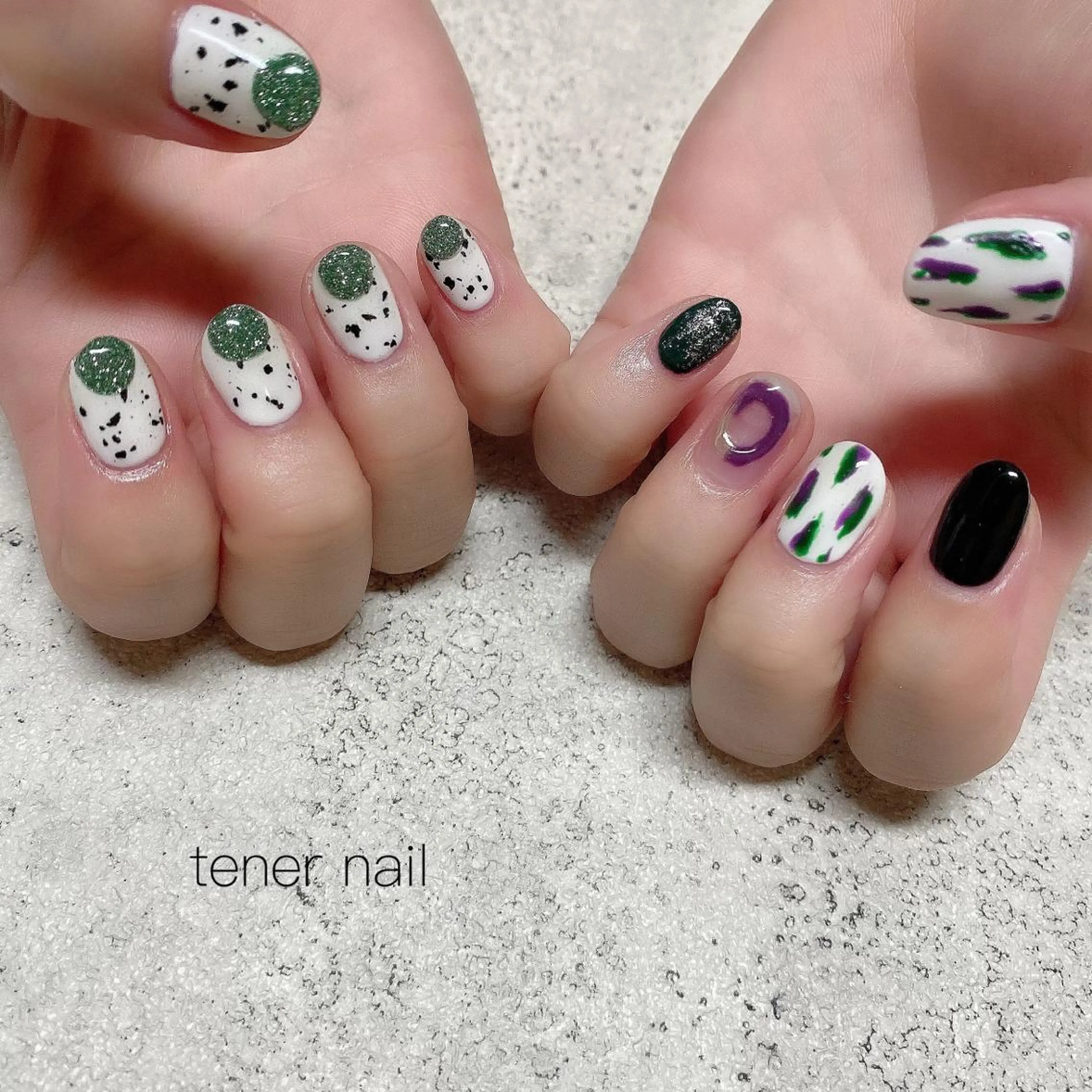 ネイル フラッシュネイル ラメ(グリッター) テネルネイル tener nailのネイルデザイン