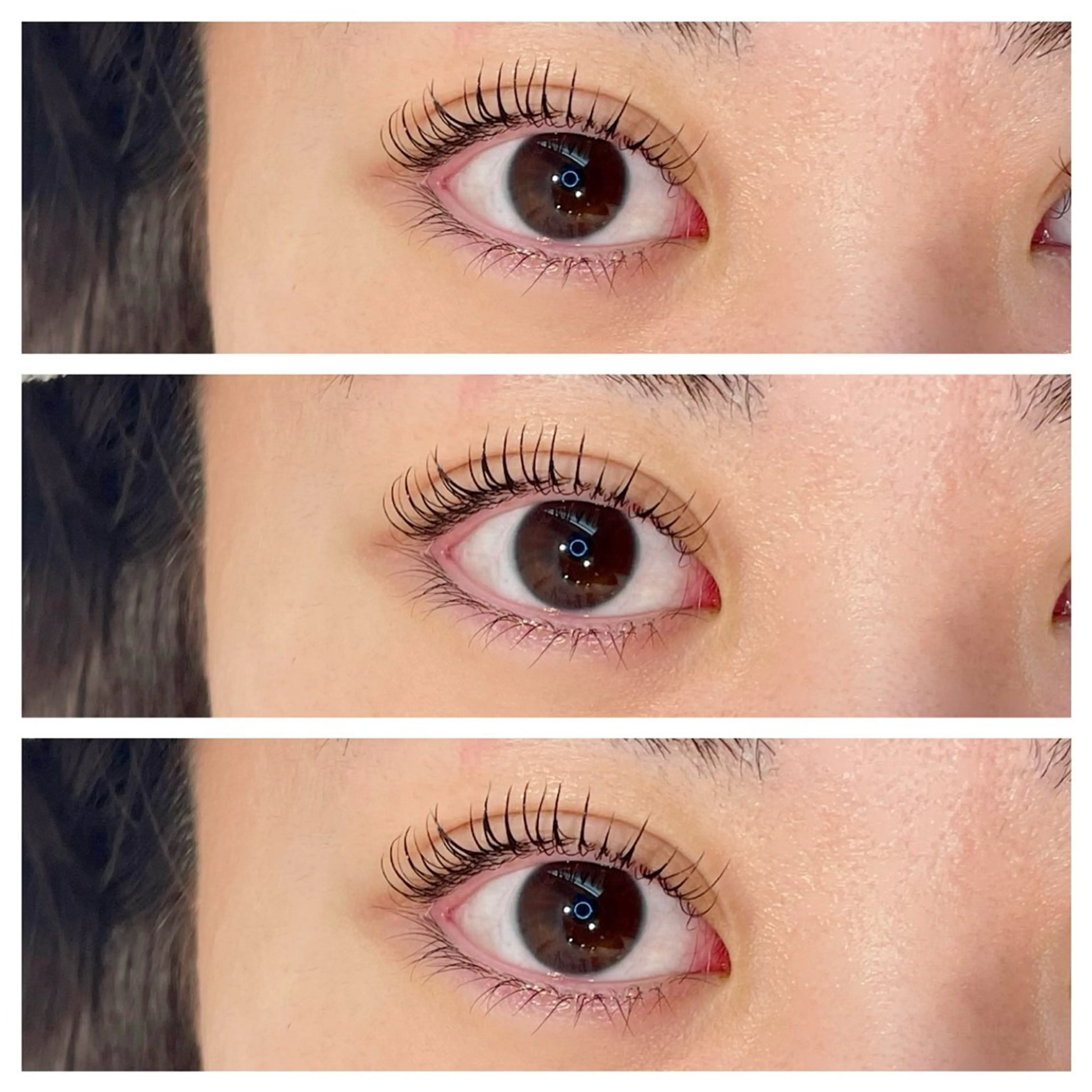 上まつげパーマ+眉毛Waxの写真