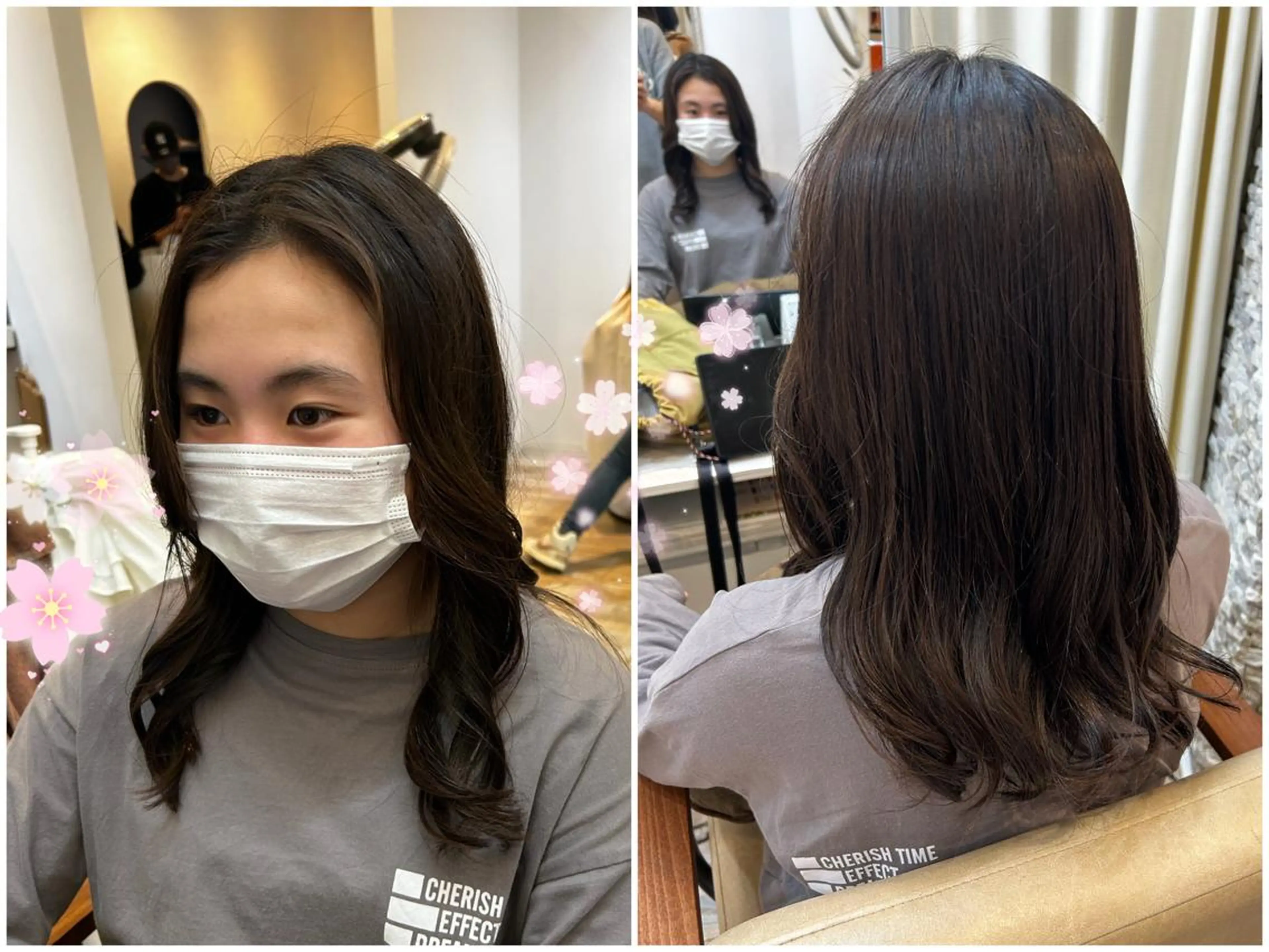 セミロング 入学式 卒業式のヘアスタイル 石川 由美子のヘアスタイル