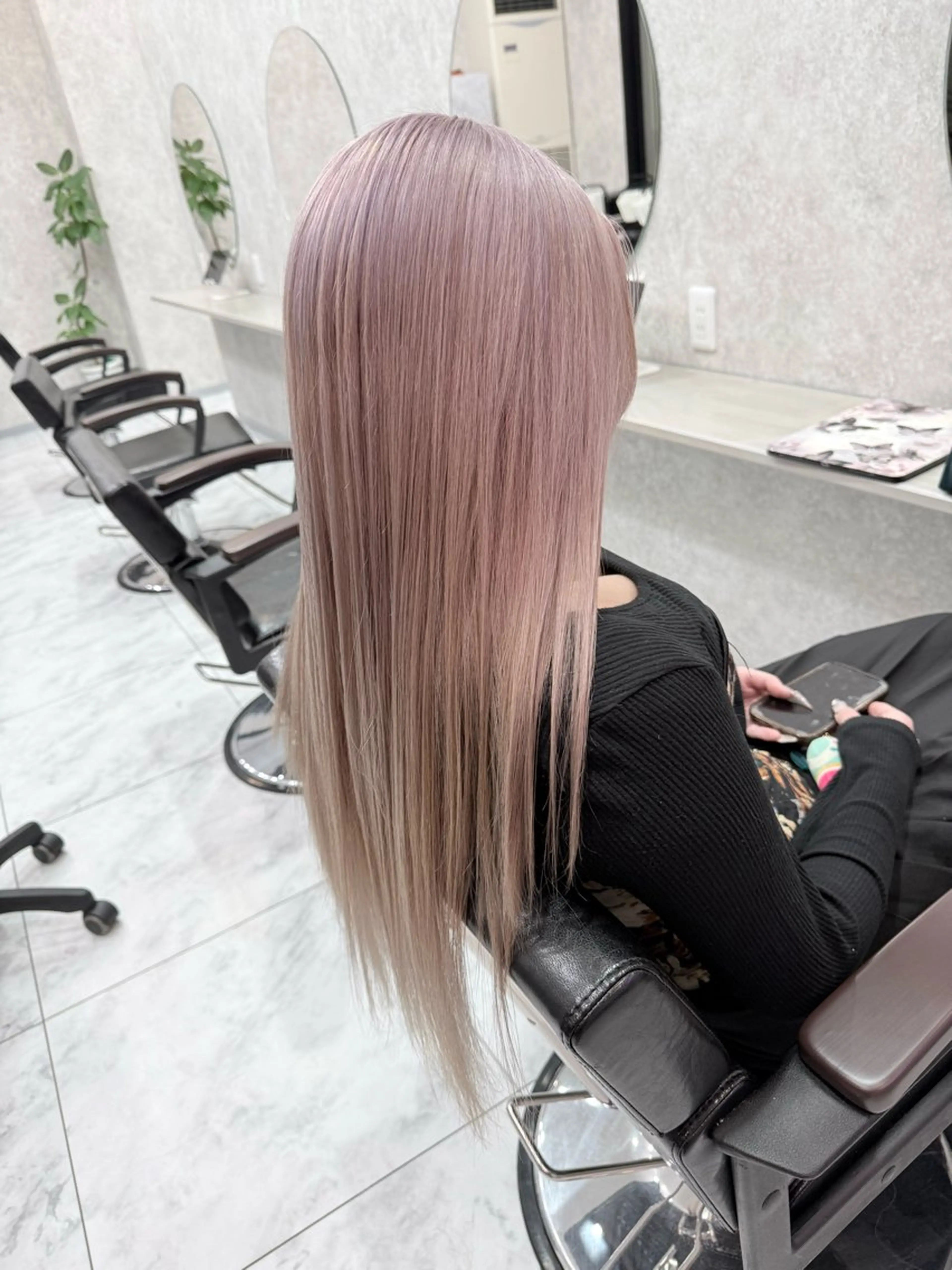 ロング カラー 🌺ハイトーン🌺 矢葺 なぎさ🌺🌺のヘアスタイル