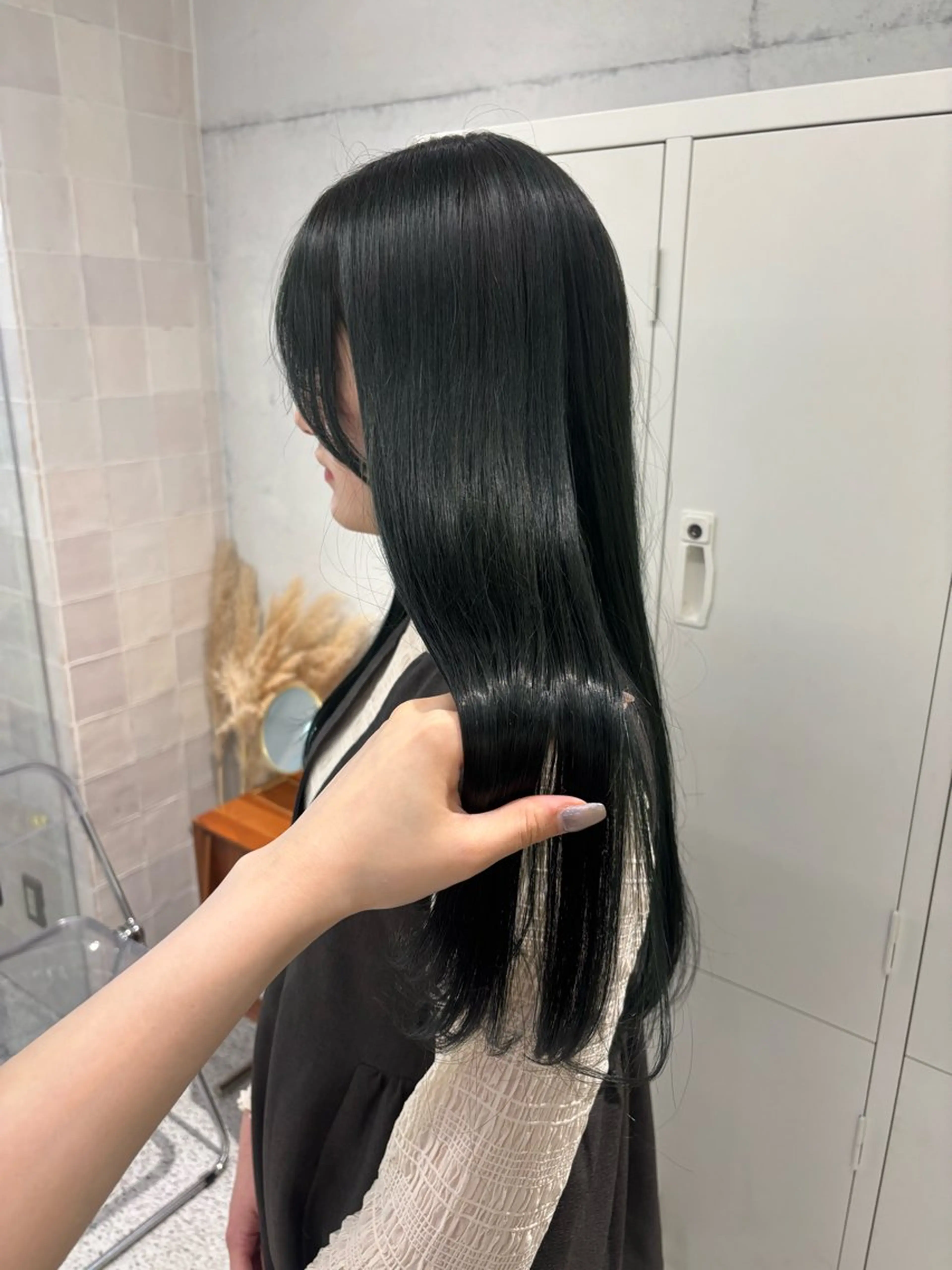 ロング カット ヘアカラー トリートメント 韓国レイヤー/ヘア カラー🎀ayamiのヘアスタイル