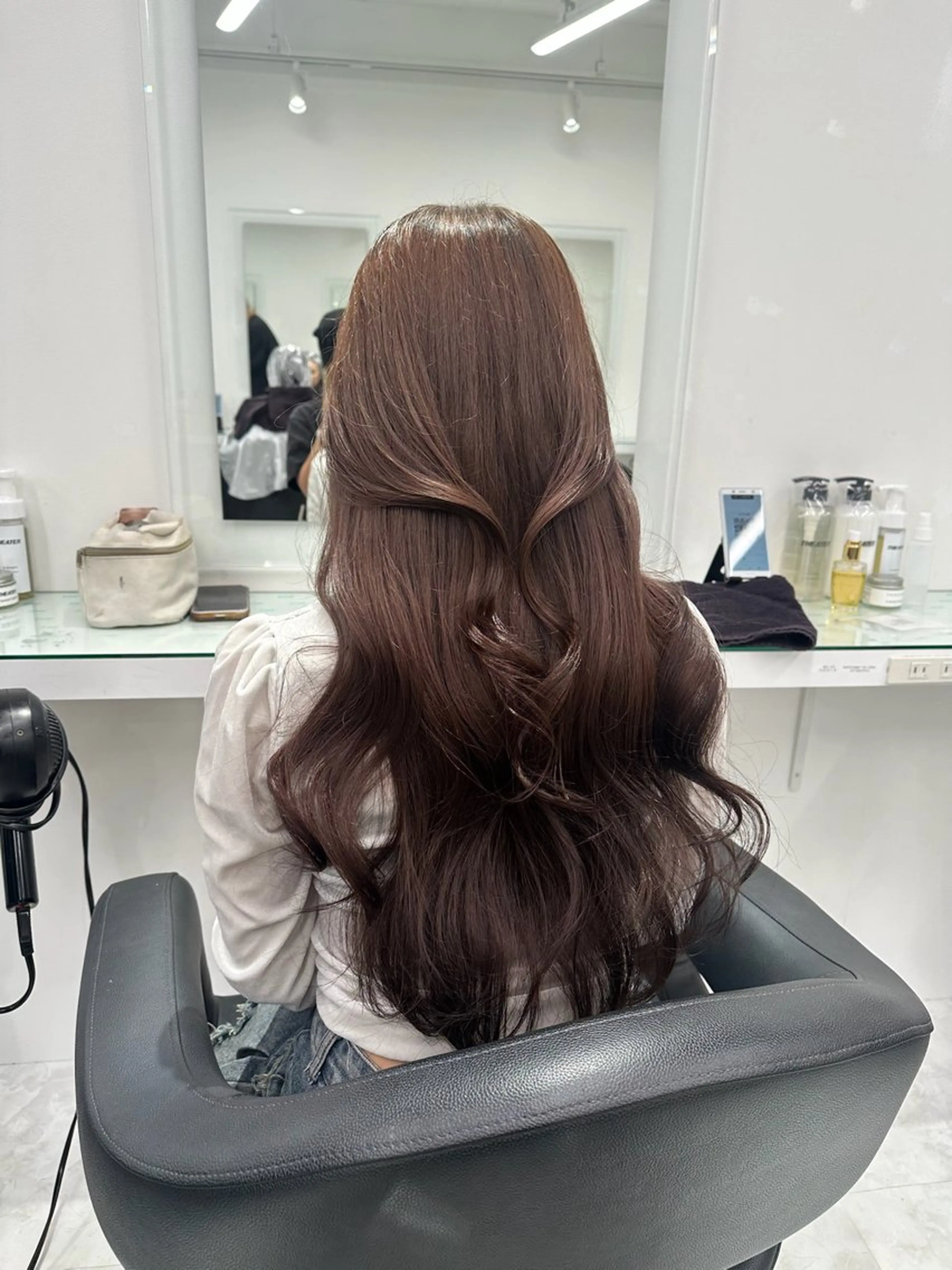 ロング 髪質改善 トリートメント ヘアカラー トリートメント 中野 美結のヘアスタイル