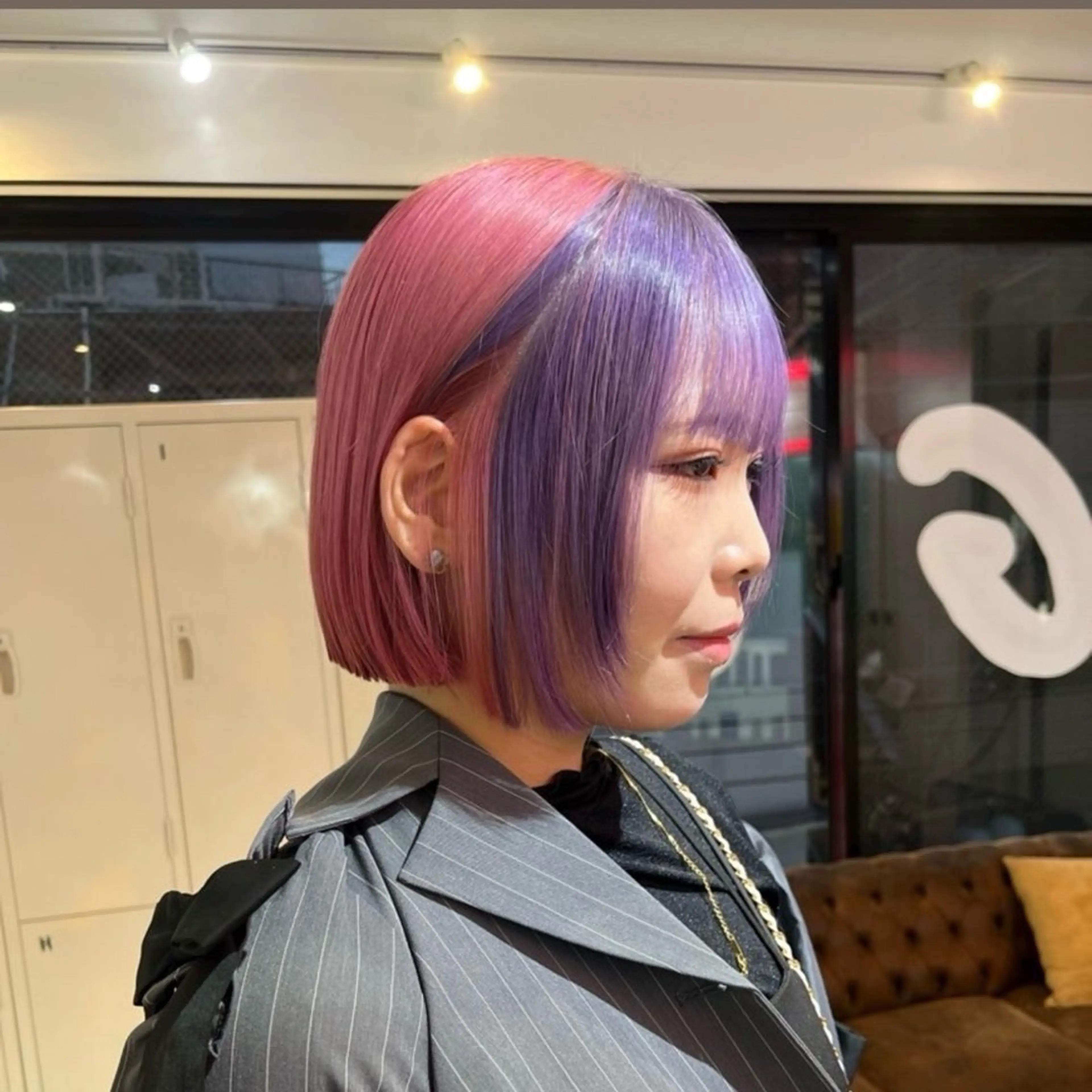 カラー ハイトーン艶カラー 💎あやめ🎀のヘアスタイル