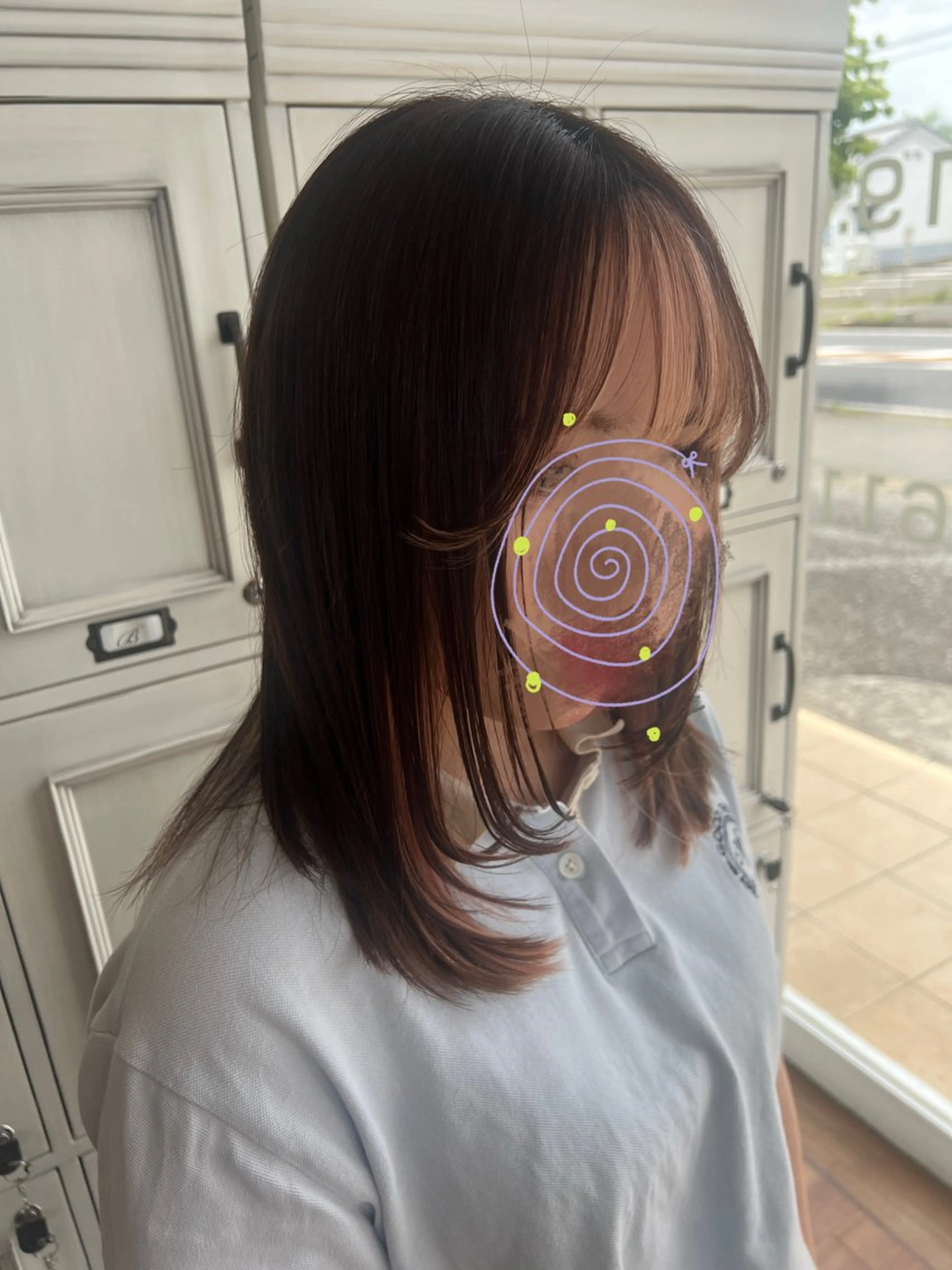 ミディアム レイヤーカット 水田 芹七のヘアスタイル