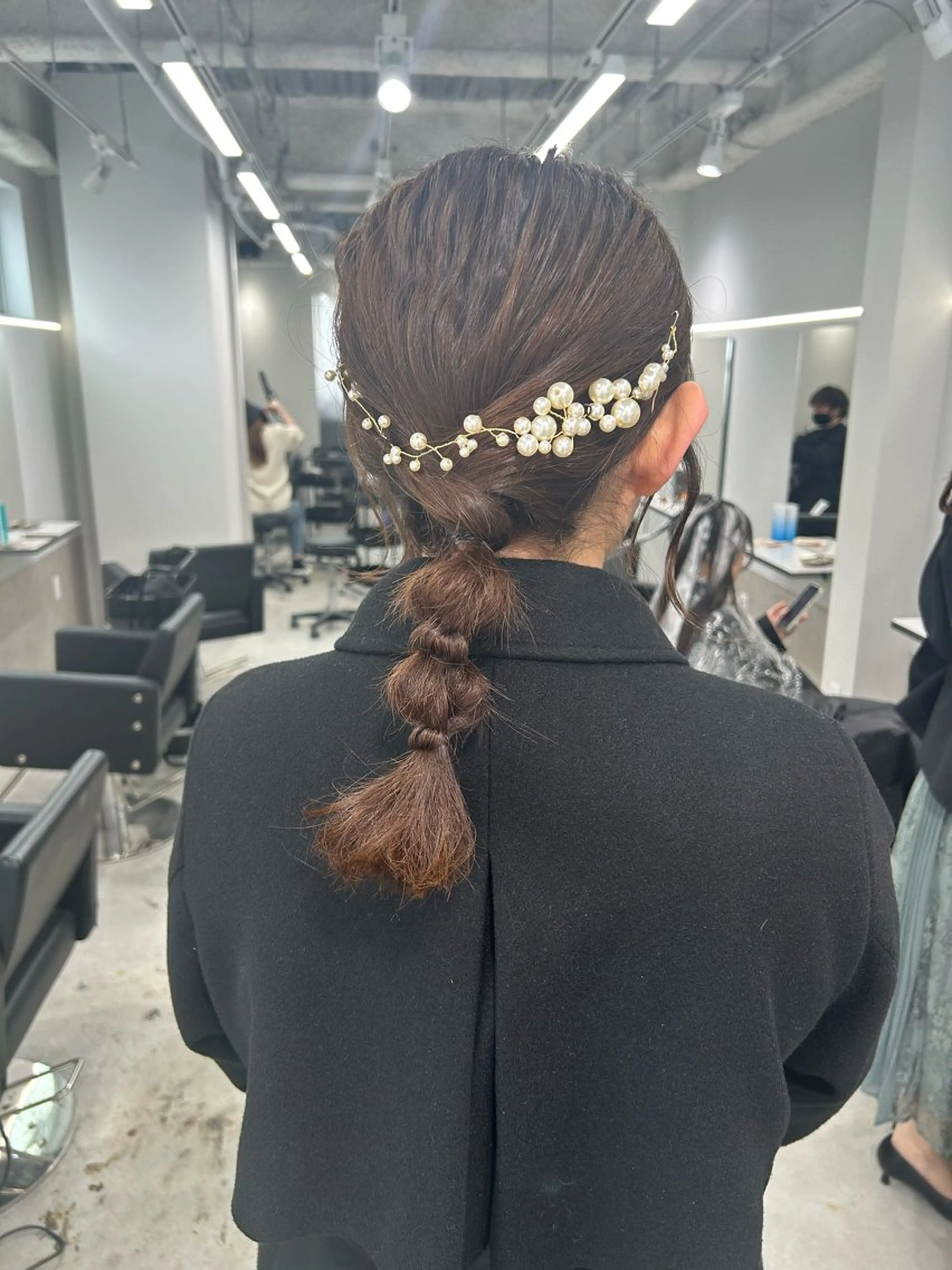 セミロング ヘアアレンジ ヘアセット Gisel みらののヘアスタイル