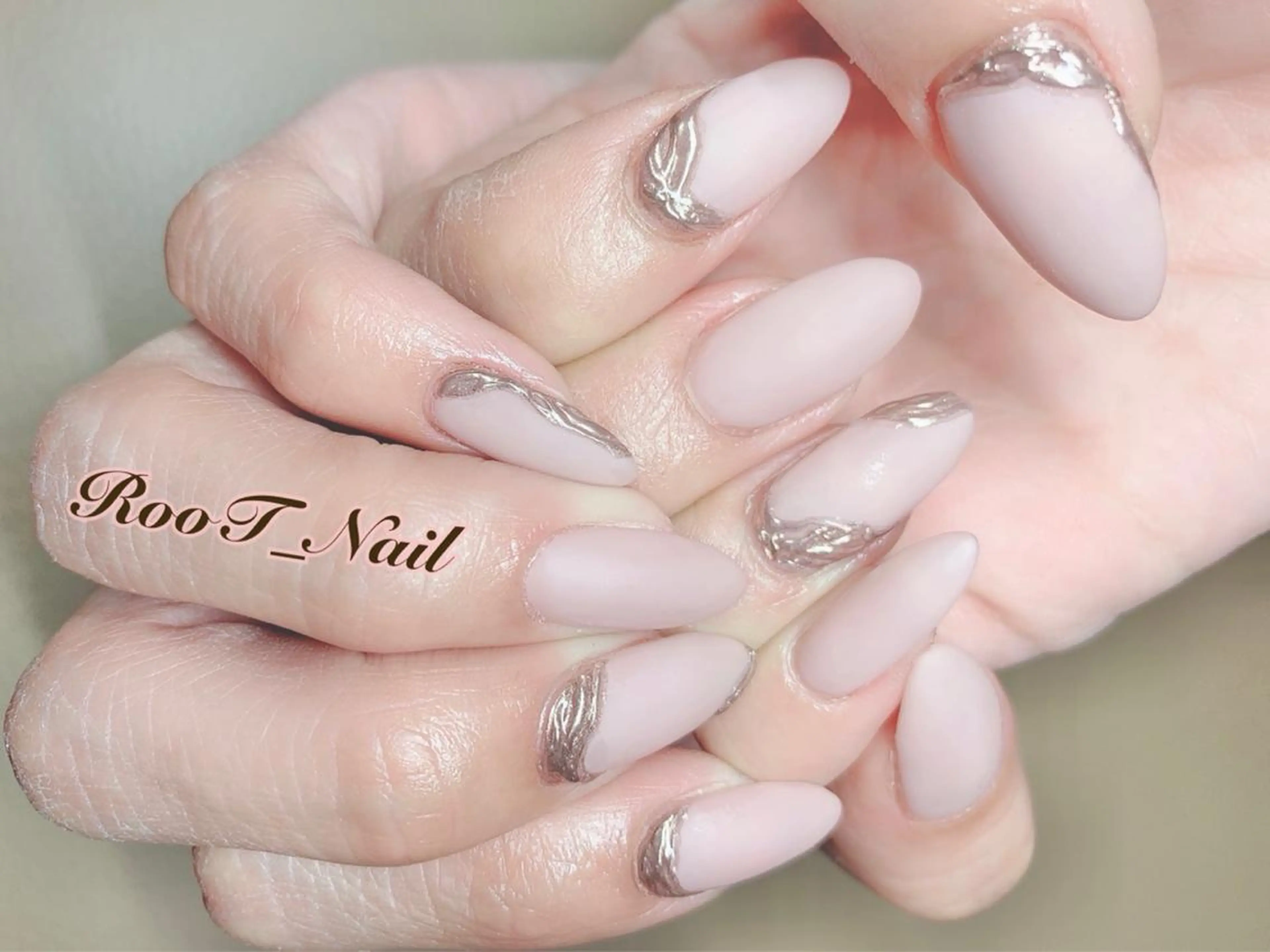 メンズ ネイル マットネイル ハンドネイル RooT Nailのネイルデザイン