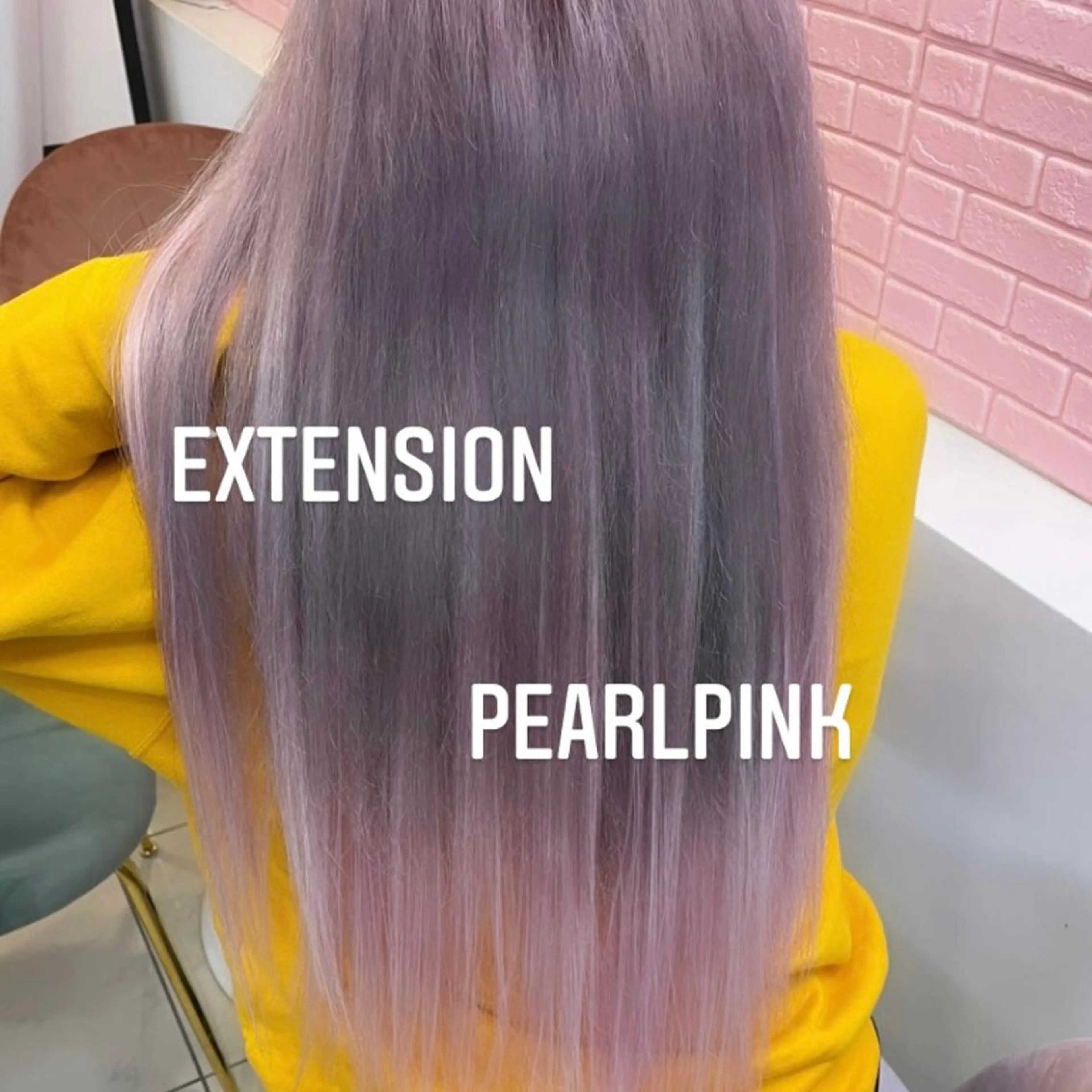 ロング カラー エクステ エクステ🩵ブリーチ 韓国ヘア🩵KAEのヘアスタイル