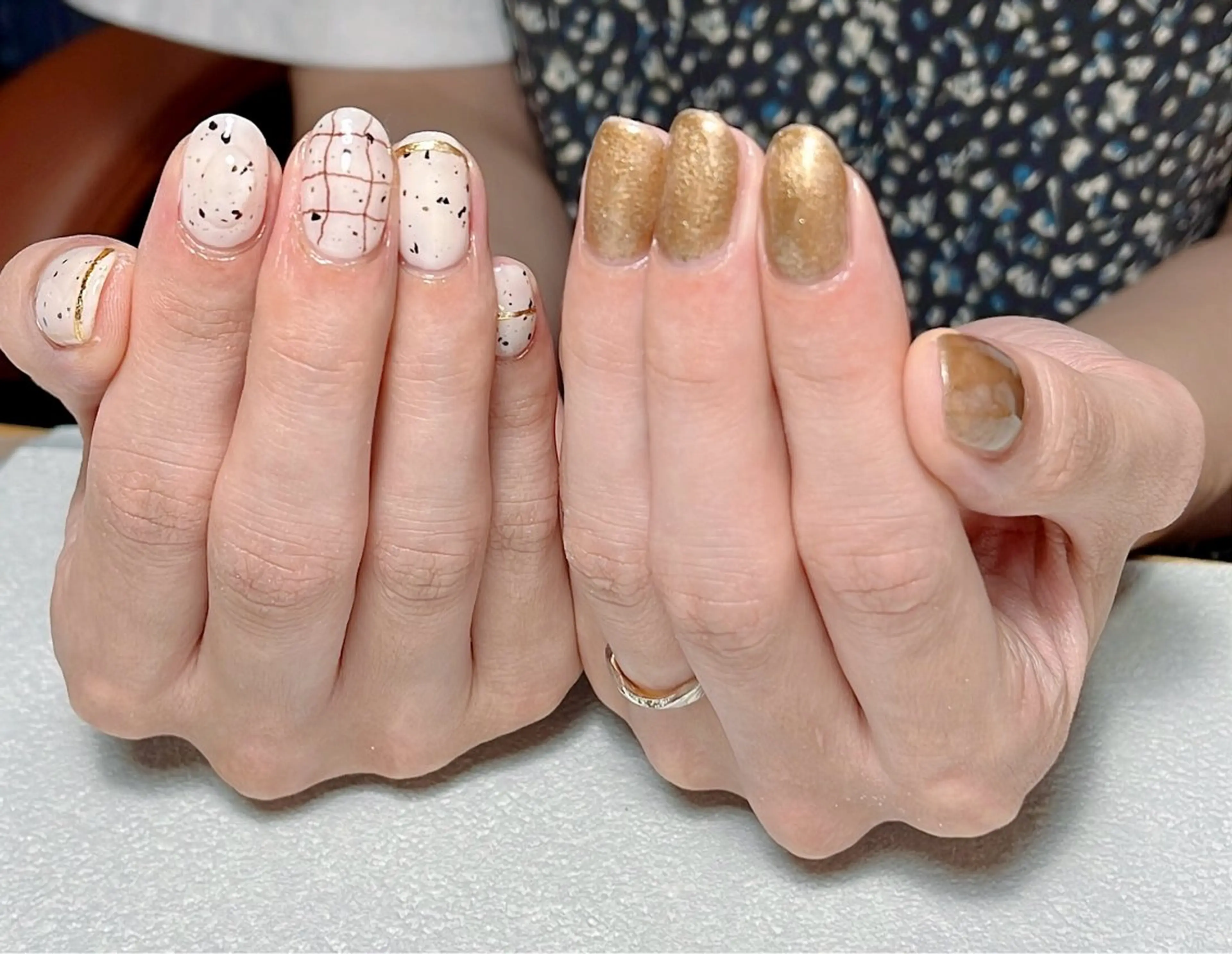 ネイル ハンドネイル tsumeya ゆるかわ手描きネイルのネイルデザイン