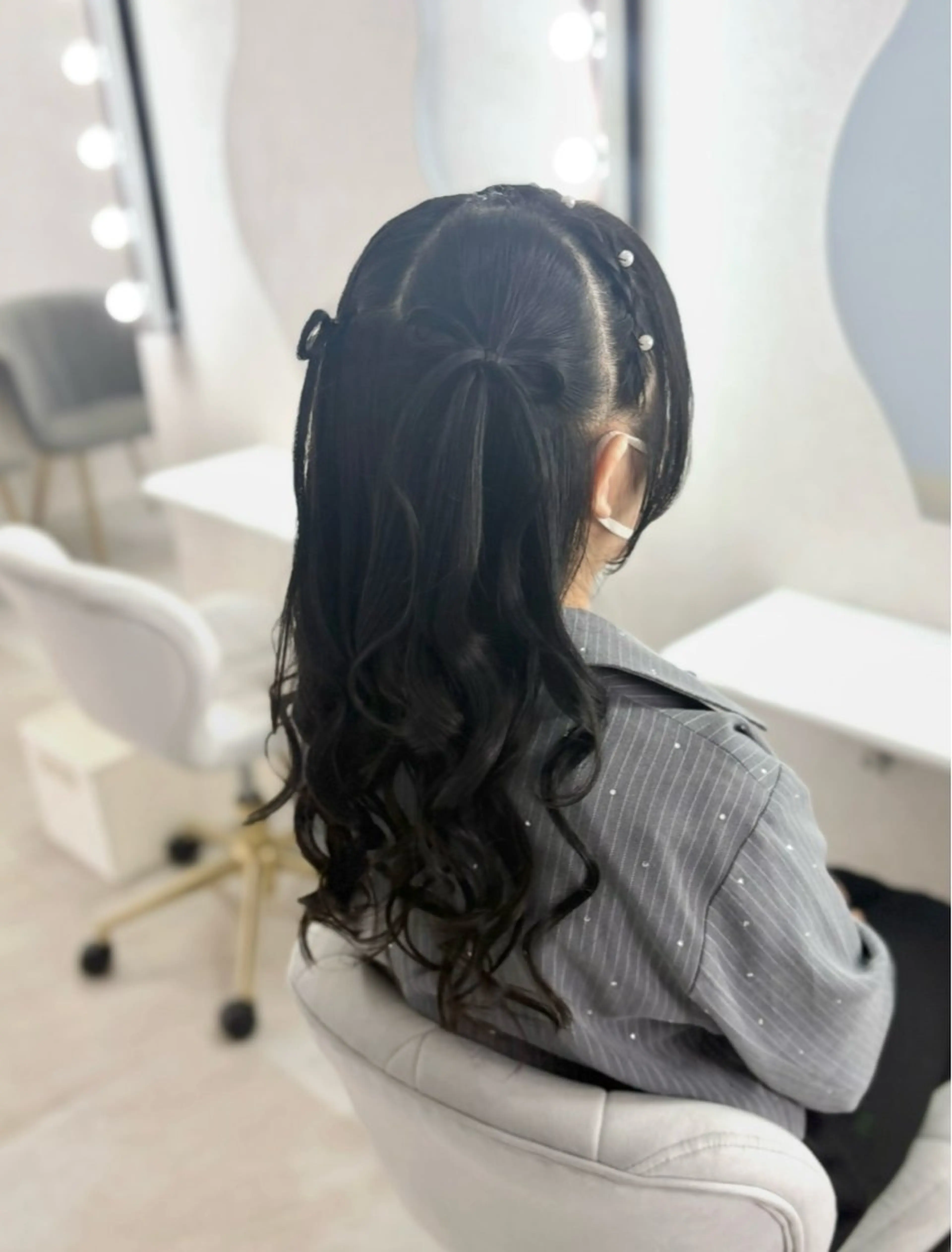 ロング ヘアアレンジ ヘアセット ヘアセットサロン /上坪愛美のヘアスタイル