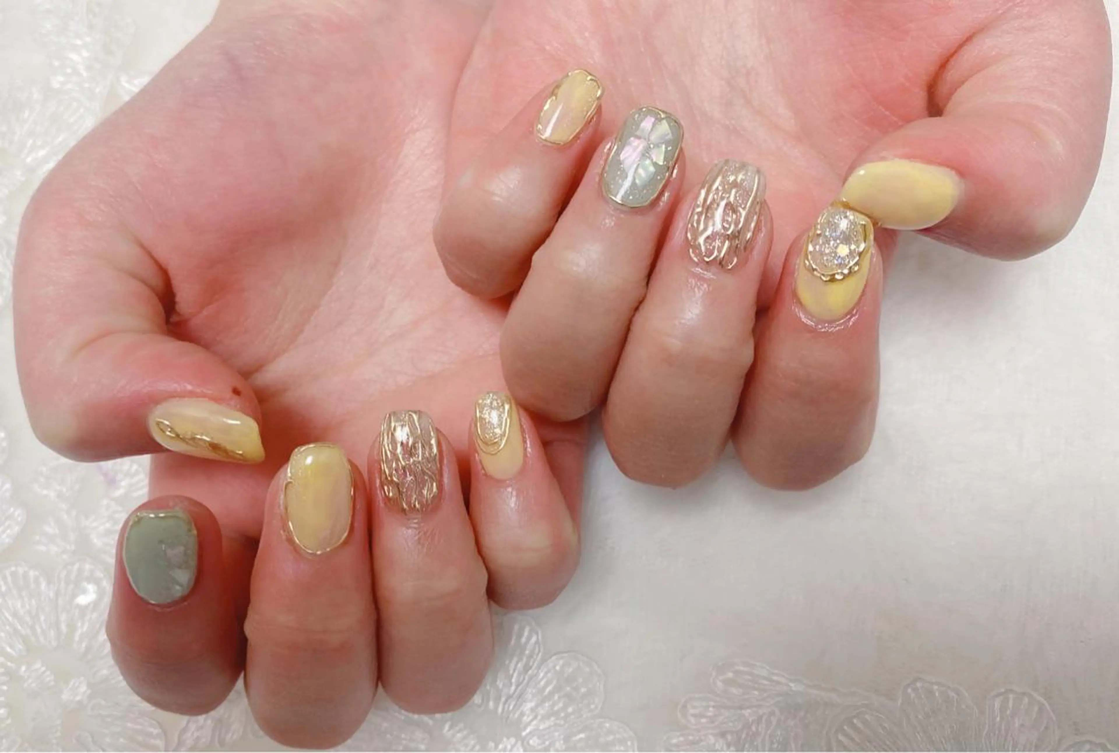 ネイル 持ち込み ニュアンスネイル ALITA 池袋店✨のマツエク・マツパデザイン