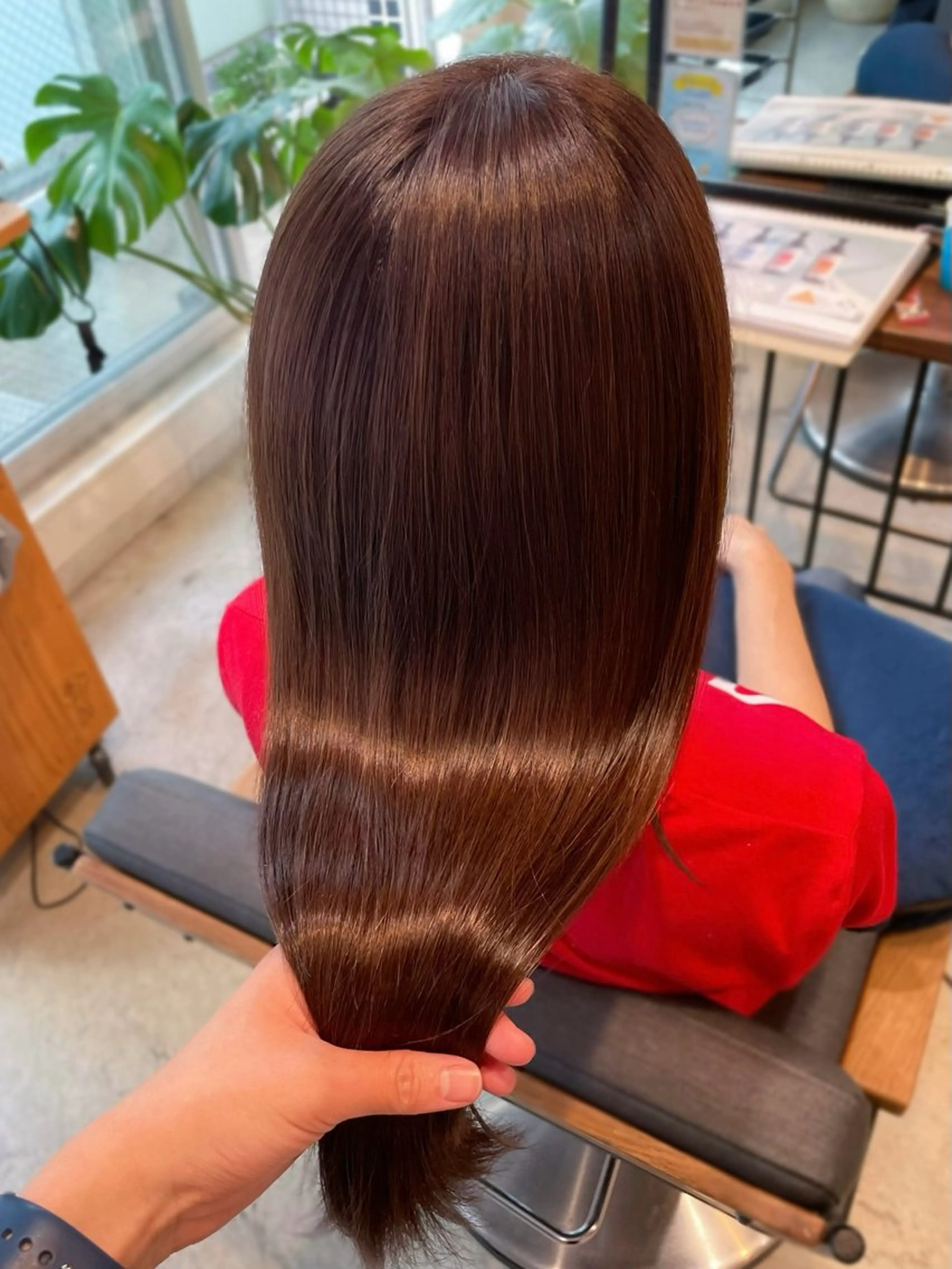 カラー ブラウンカラー 髪質改善 カット ヘアカラー トリートメント 髪質改善カラー× レイヤー/rinaのヘアスタイル