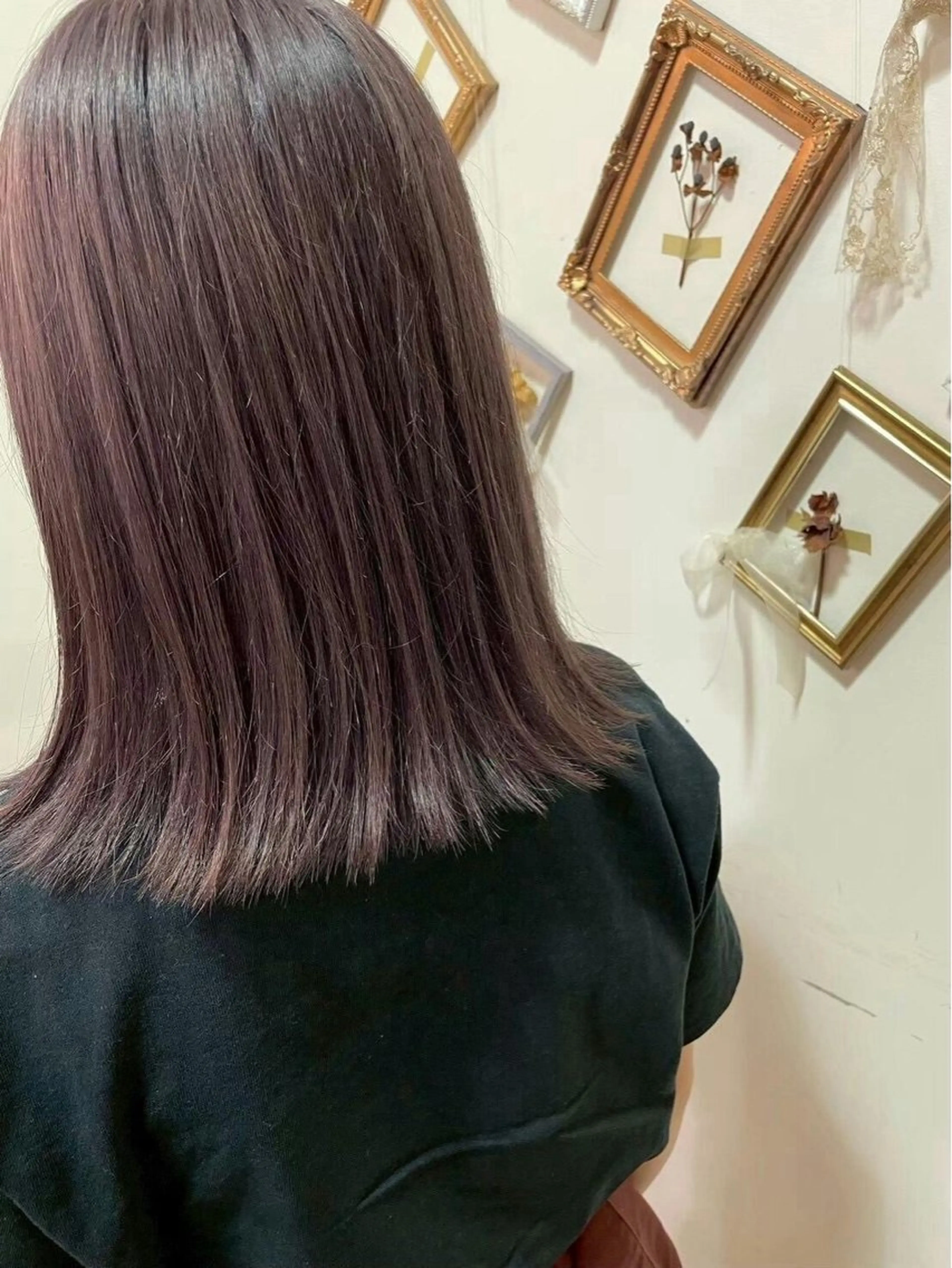 カラー ルプラボウ ふくい きなりのヘアスタイル