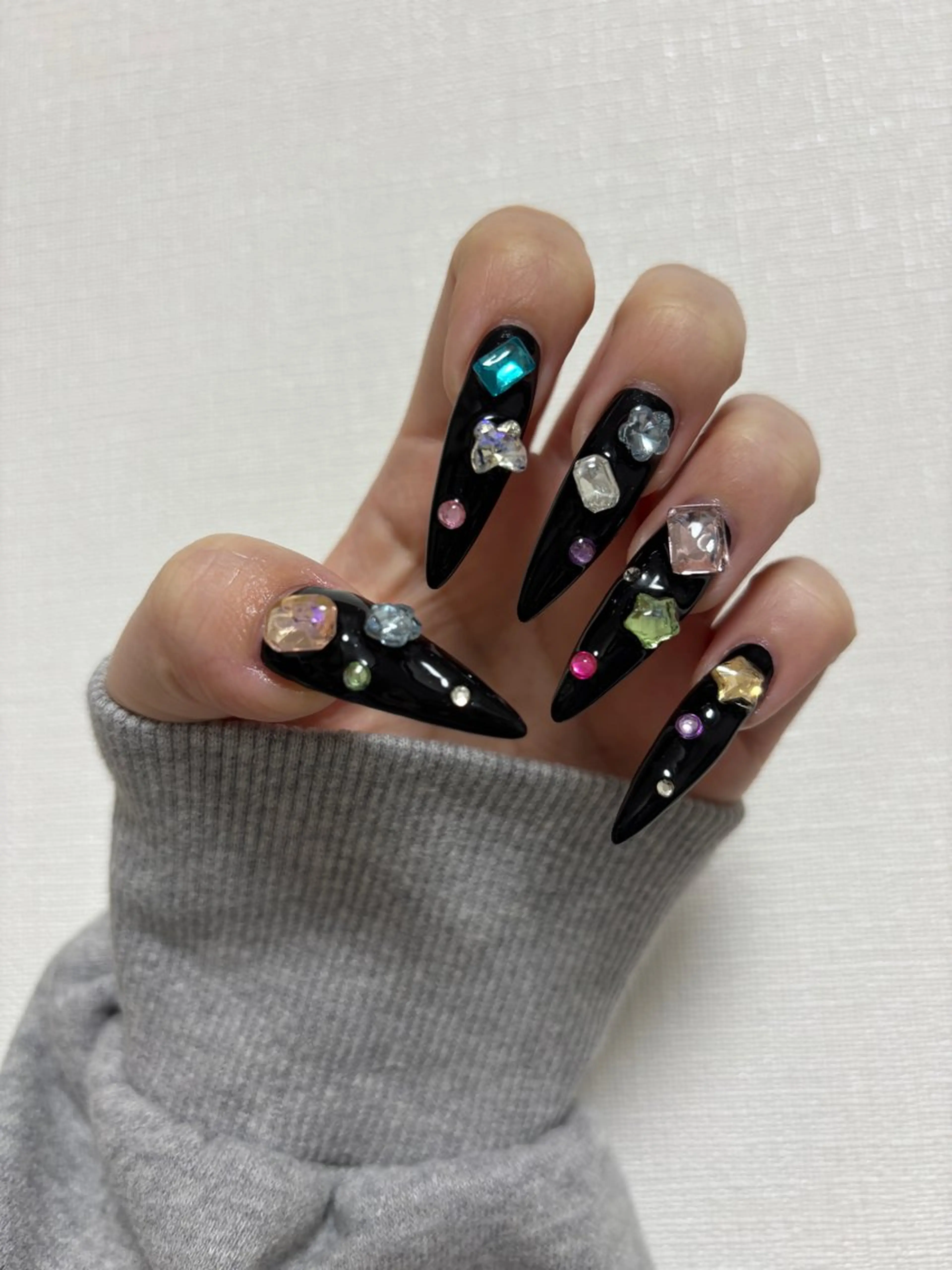 ネイル ロングネイル スカルプネイル Nailsalon apricotのネイルデザイン