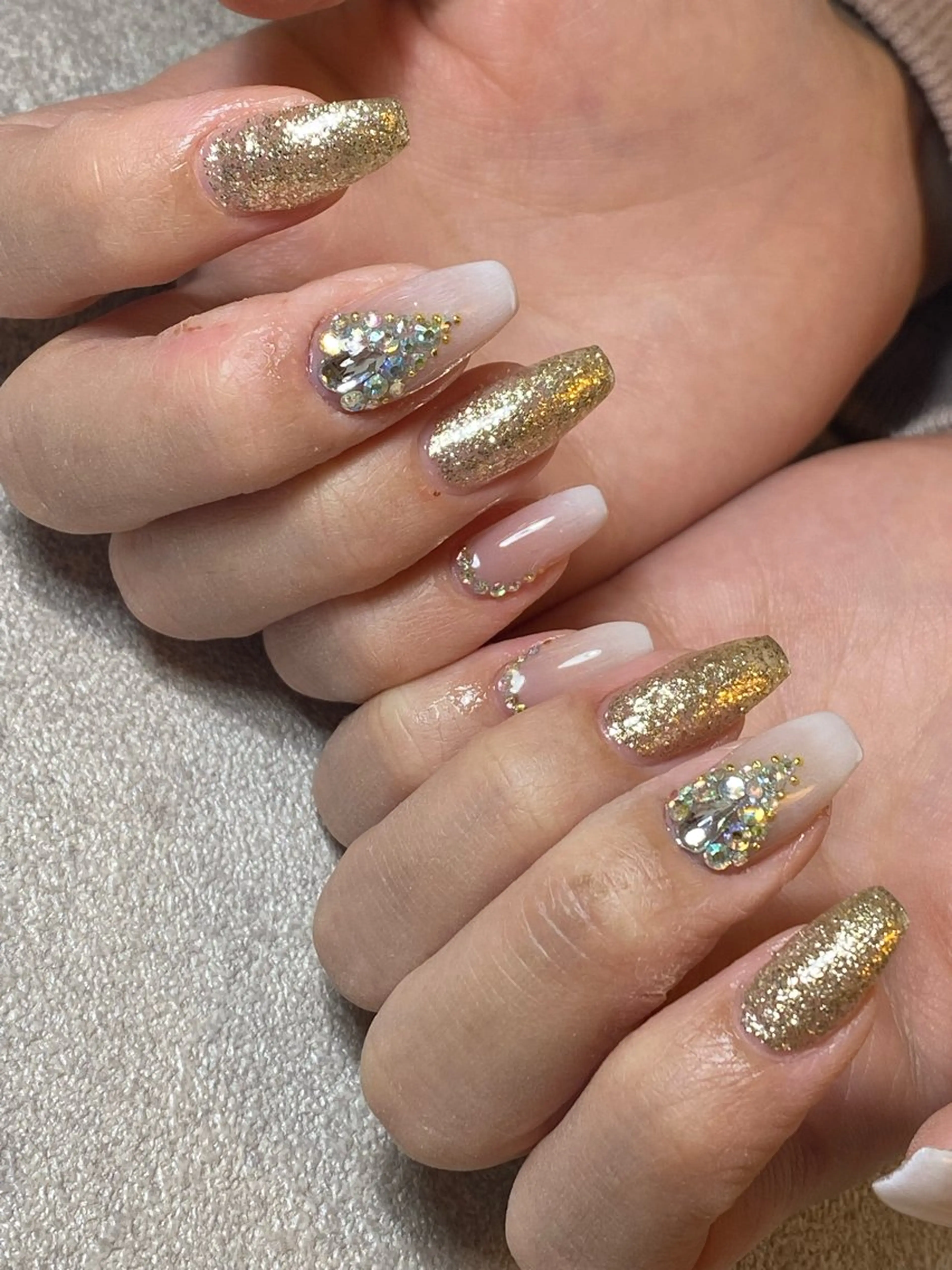 ネイル キラキラネイル ハンドネイル LIll nailのネイルデザイン