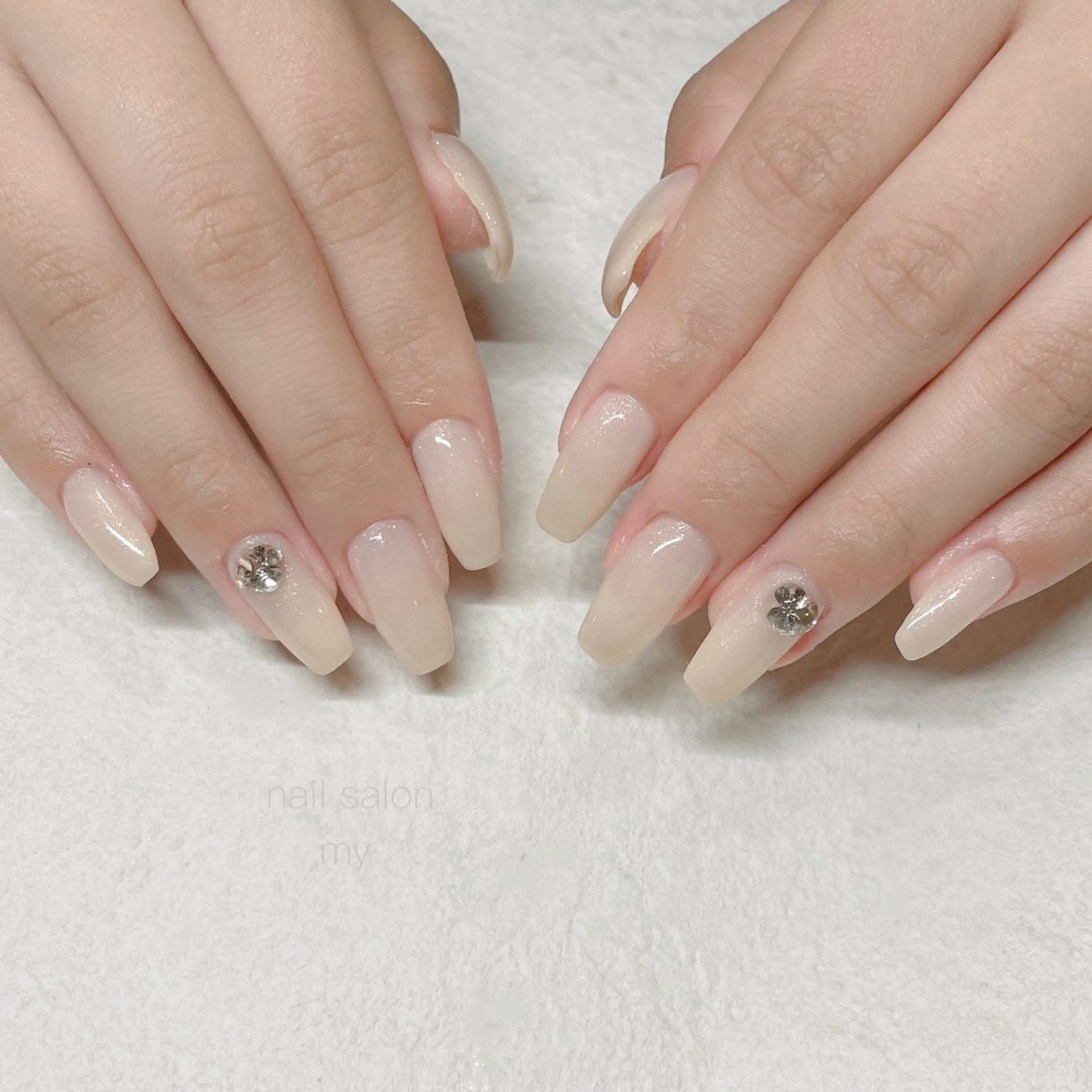 ネイル 韓国ネイル ニュアンスネイル ワンホンネイル NailSalon MYのネイルデザイン