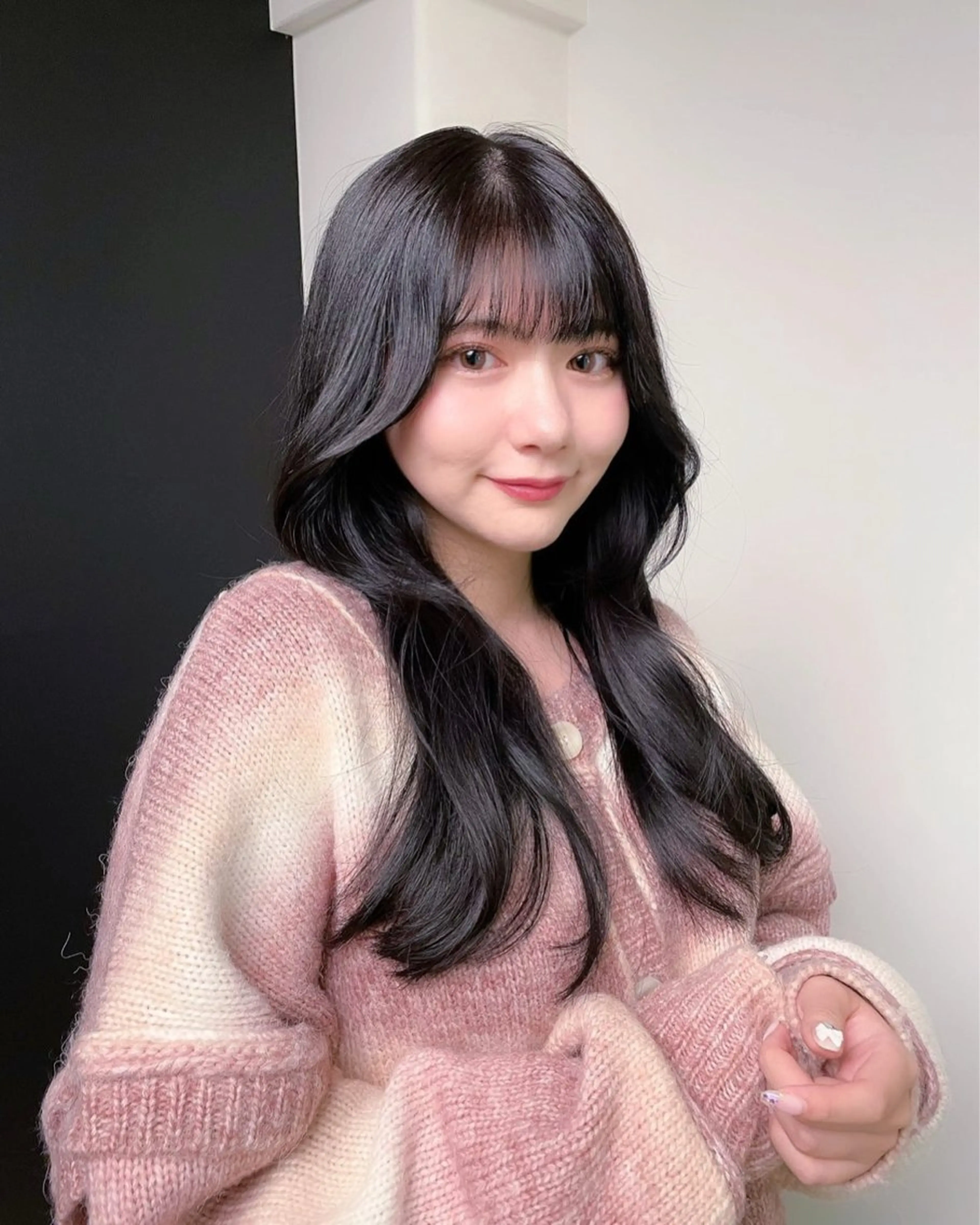 セミロング カラー カット 縮毛矯正 La fith hair sept 銀座店所属・KOGA／ パーマモデル募集のヘアスタイル