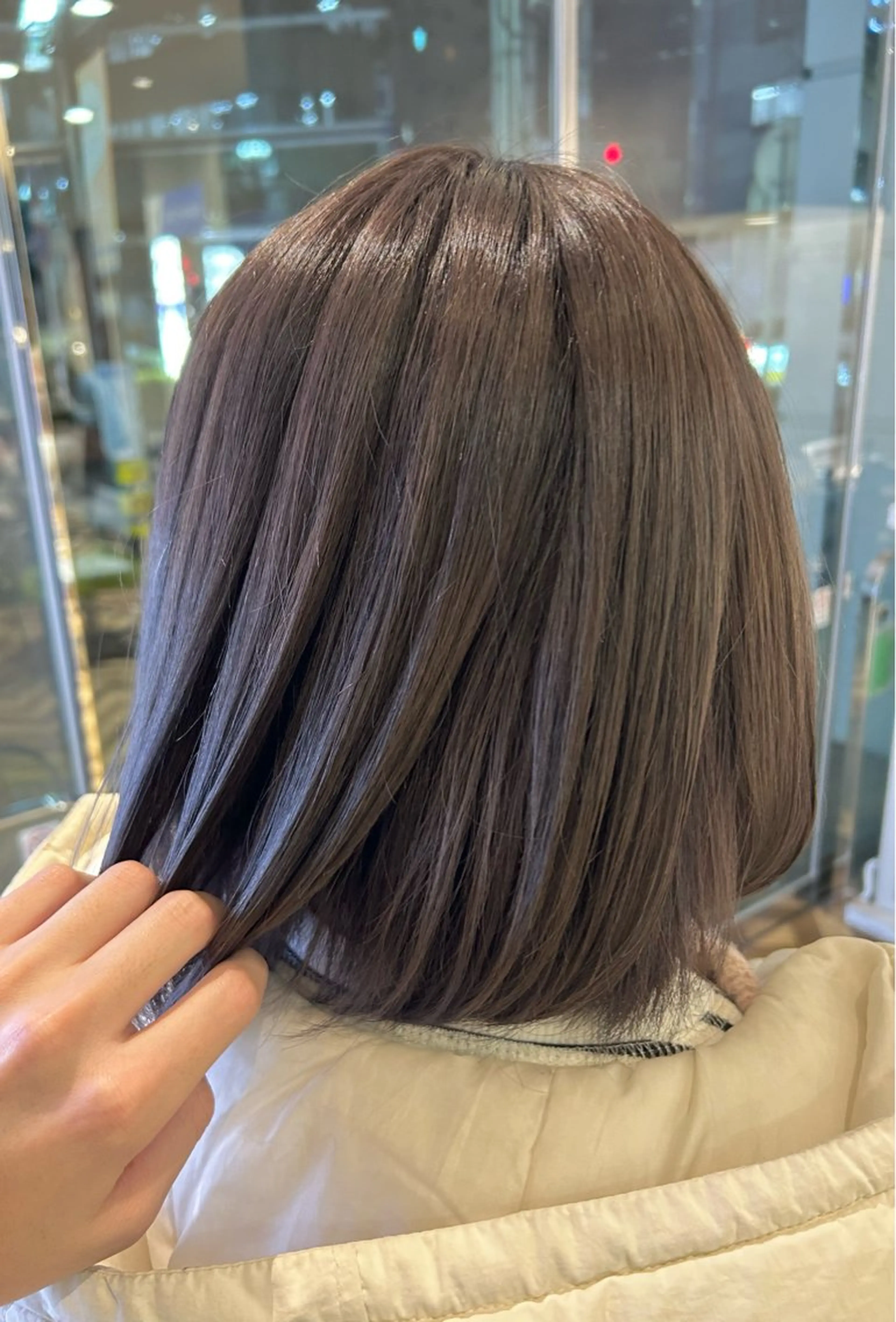 カラー グレージュ ヘアカラー トリートメント ナルミ ケイスケのヘアスタイル