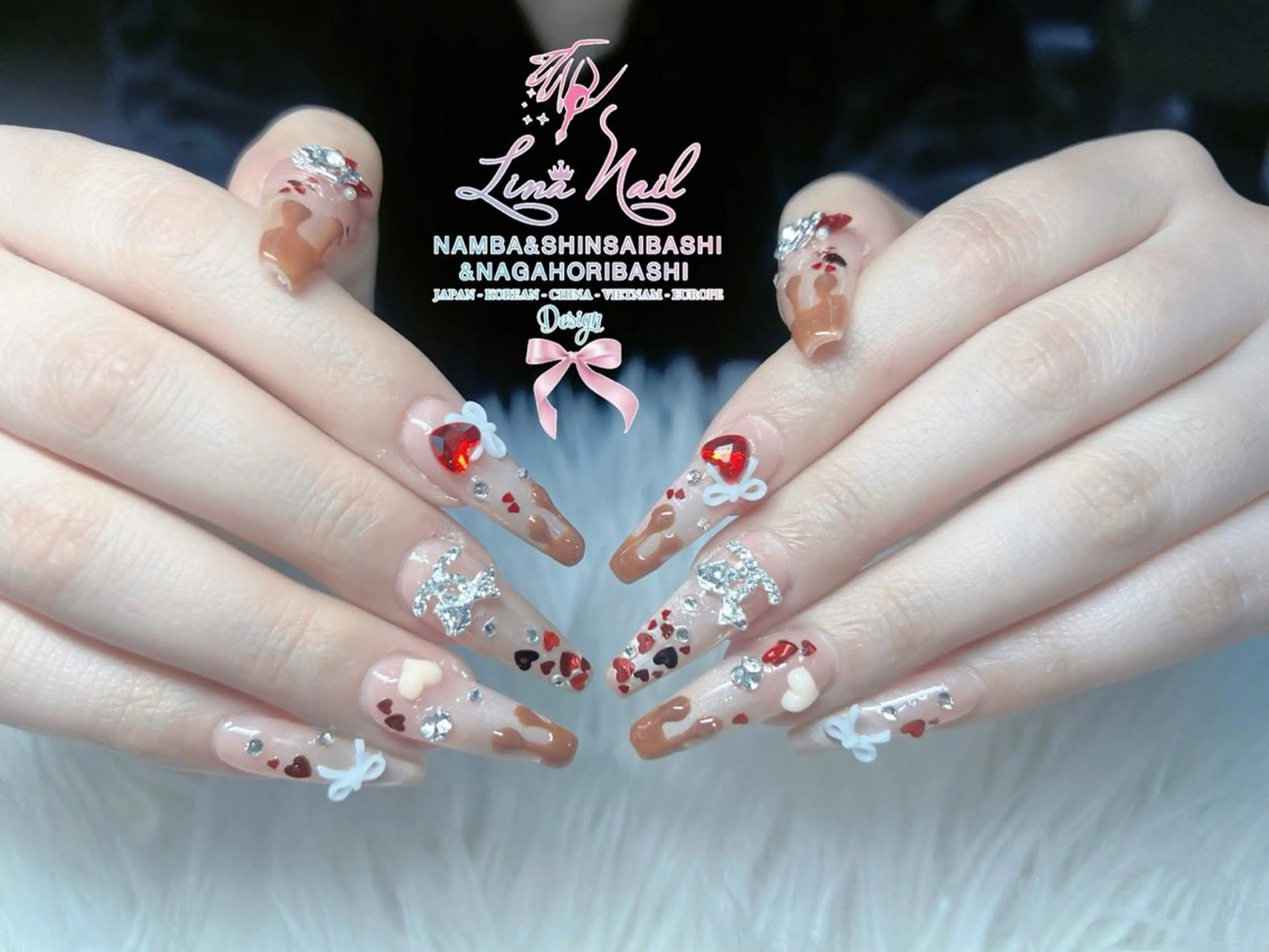 ネイル フットネイル ジェルネイル 持ち込み ネイルチップ ハンドネイル リナネイル 長堀橋店／東心斎橋店のネイルデザイン