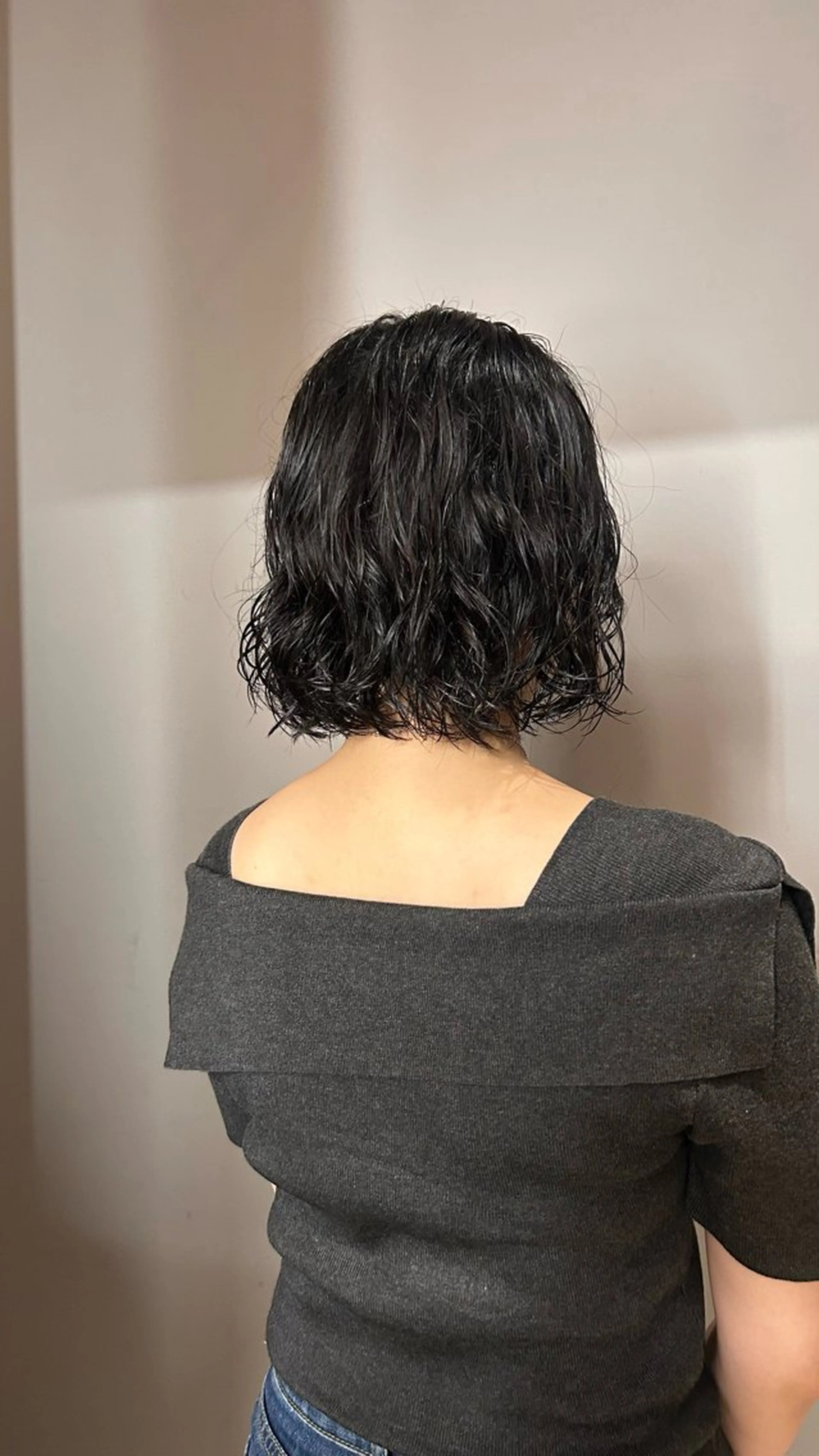 ミディアム パーマ ミディアムパーマ ボブ ニュアンスパーマ カット パーマ 🌿ボブ パーマ高橋啓太🌿のヘアスタイル