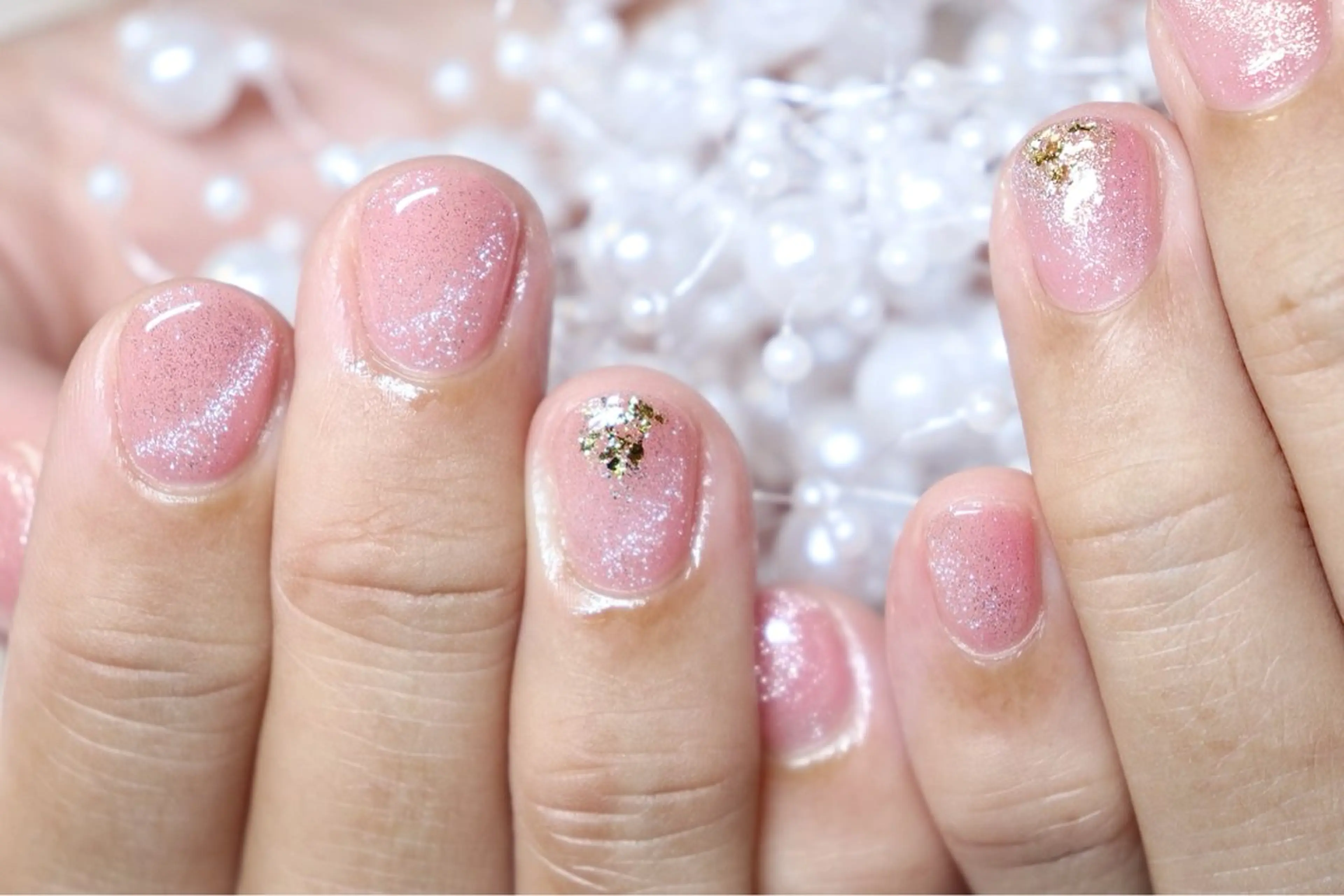 ネイル ラメ(グリッター) マグネットネイル 河内長野/三日市町駅 ネイリスト　りかのネイルデザイン