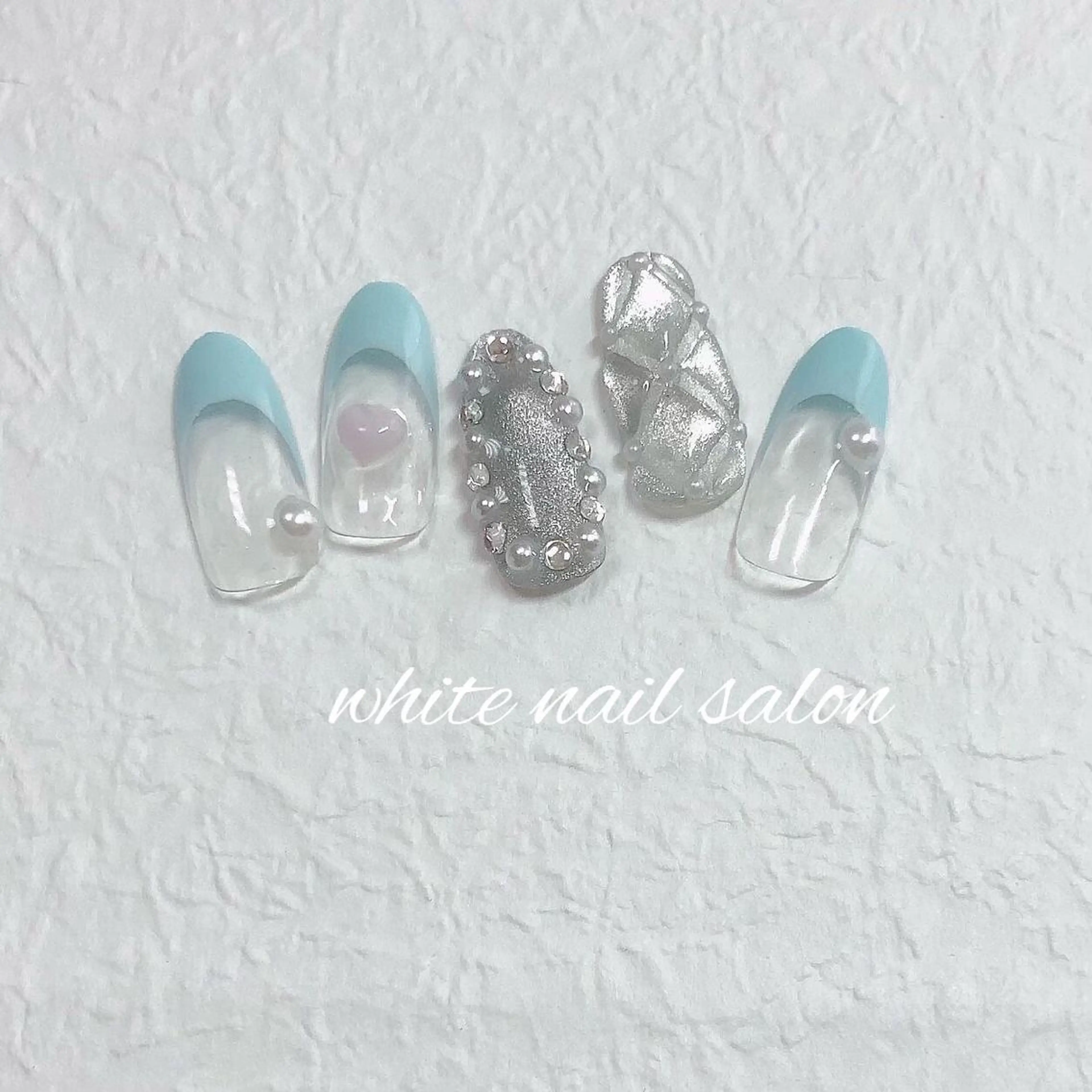 ネイル ジェルネイル ハードジェル 持ち込み ソフトジェル ハンドネイル white nail salonのネイルデザイン