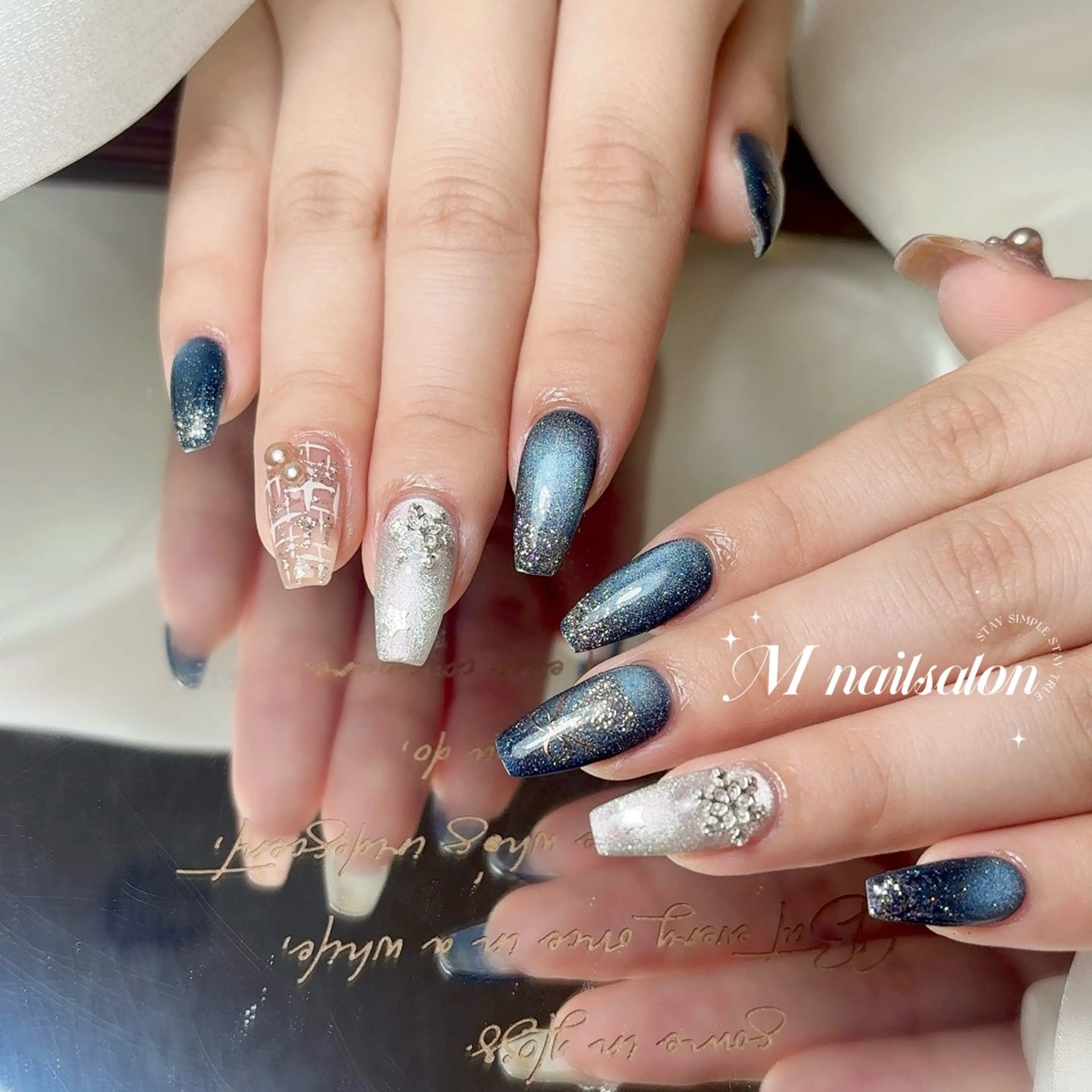 ネイル ハンドネイル M🌷nail 長さだし専門店のネイルデザイン