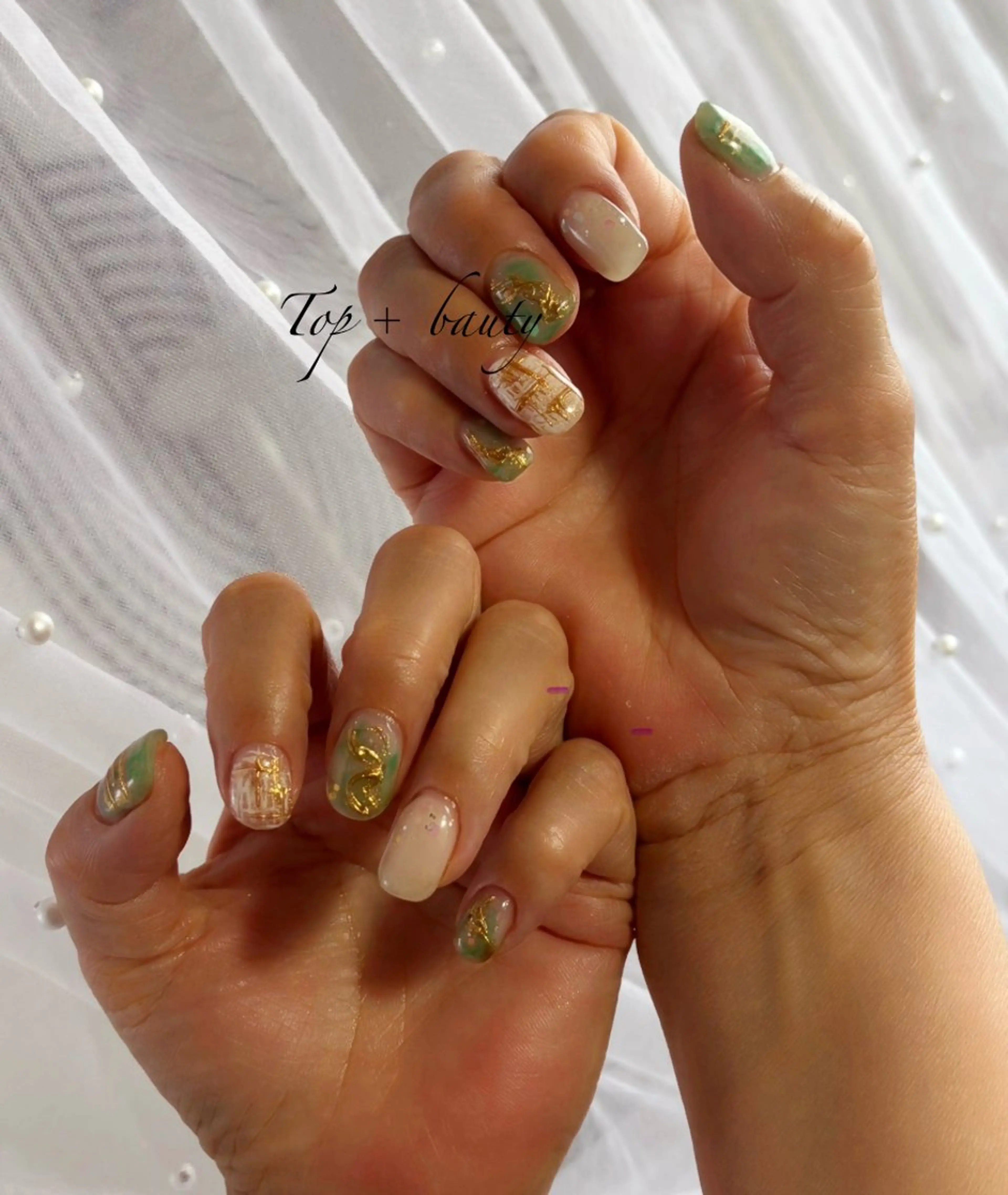 ネイル 持ち込み ニュアンスネイル T + B ❇︎ ayuのネイルデザイン