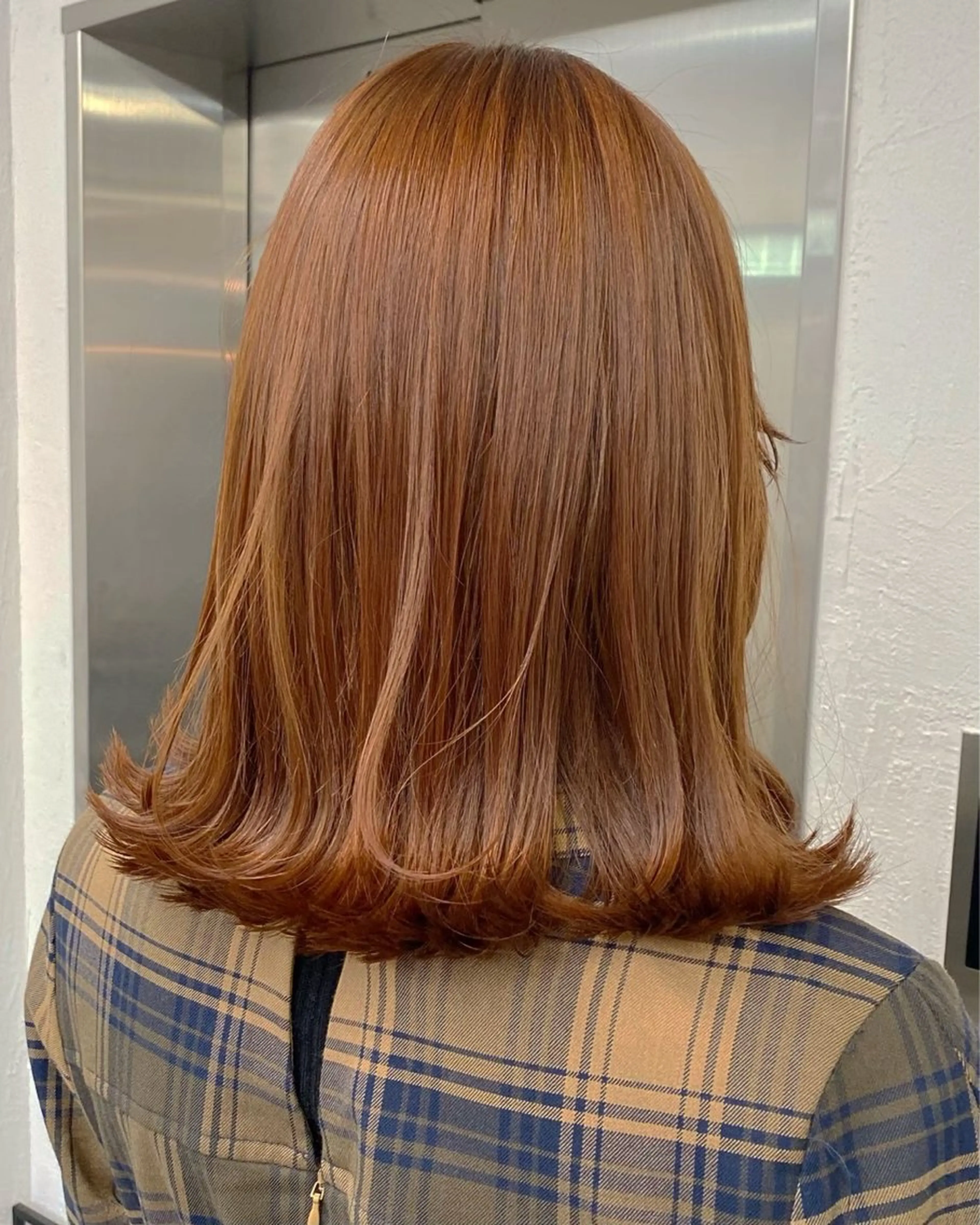 ミディアム カラー ヘアアレンジ ヘアカラー 坂齋大地/レイヤー/ ミルクティーのヘアスタイル