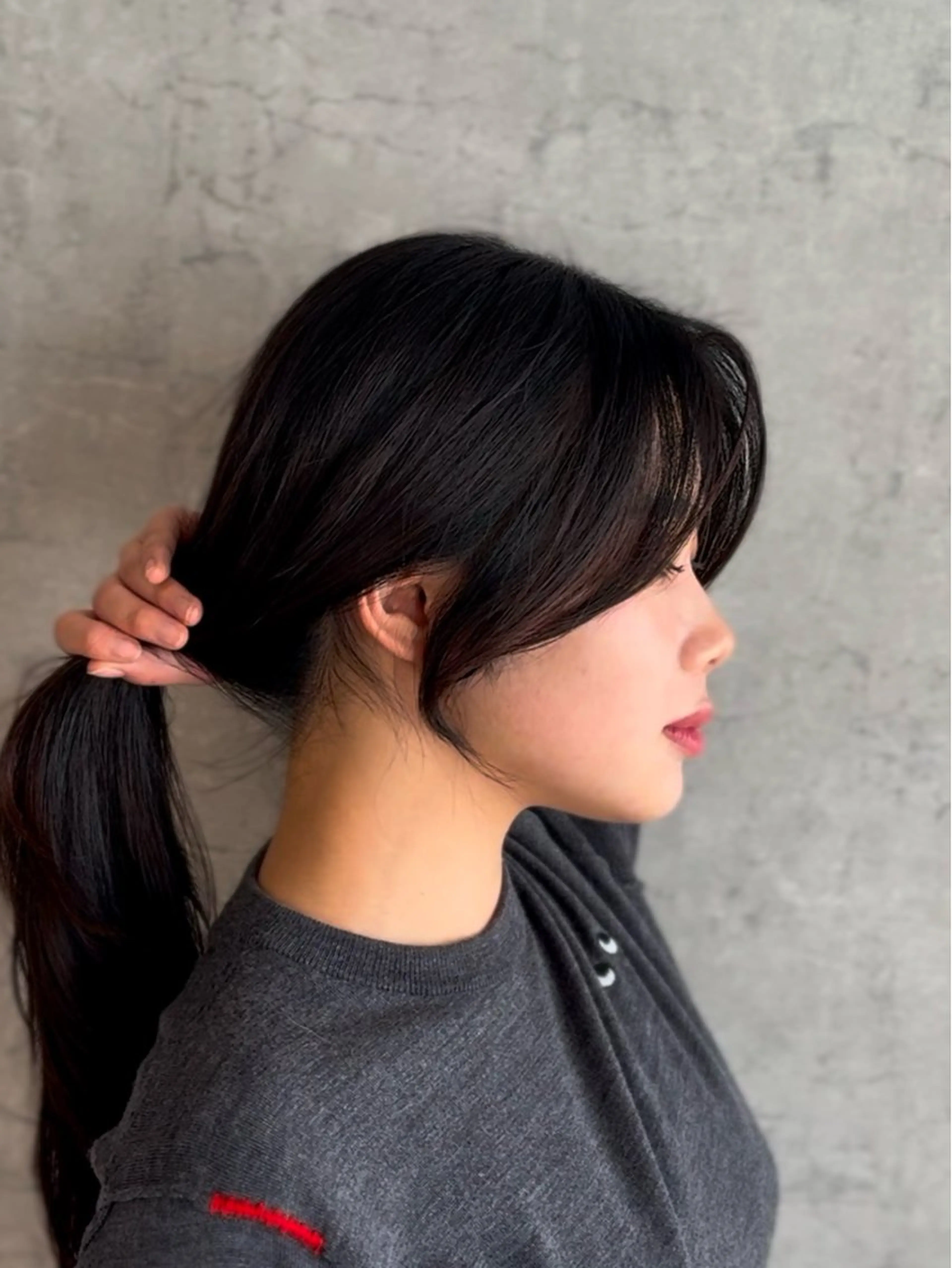 セミロング カット トレンド韓国レイヤー 🇰🇷のんのヘアスタイル