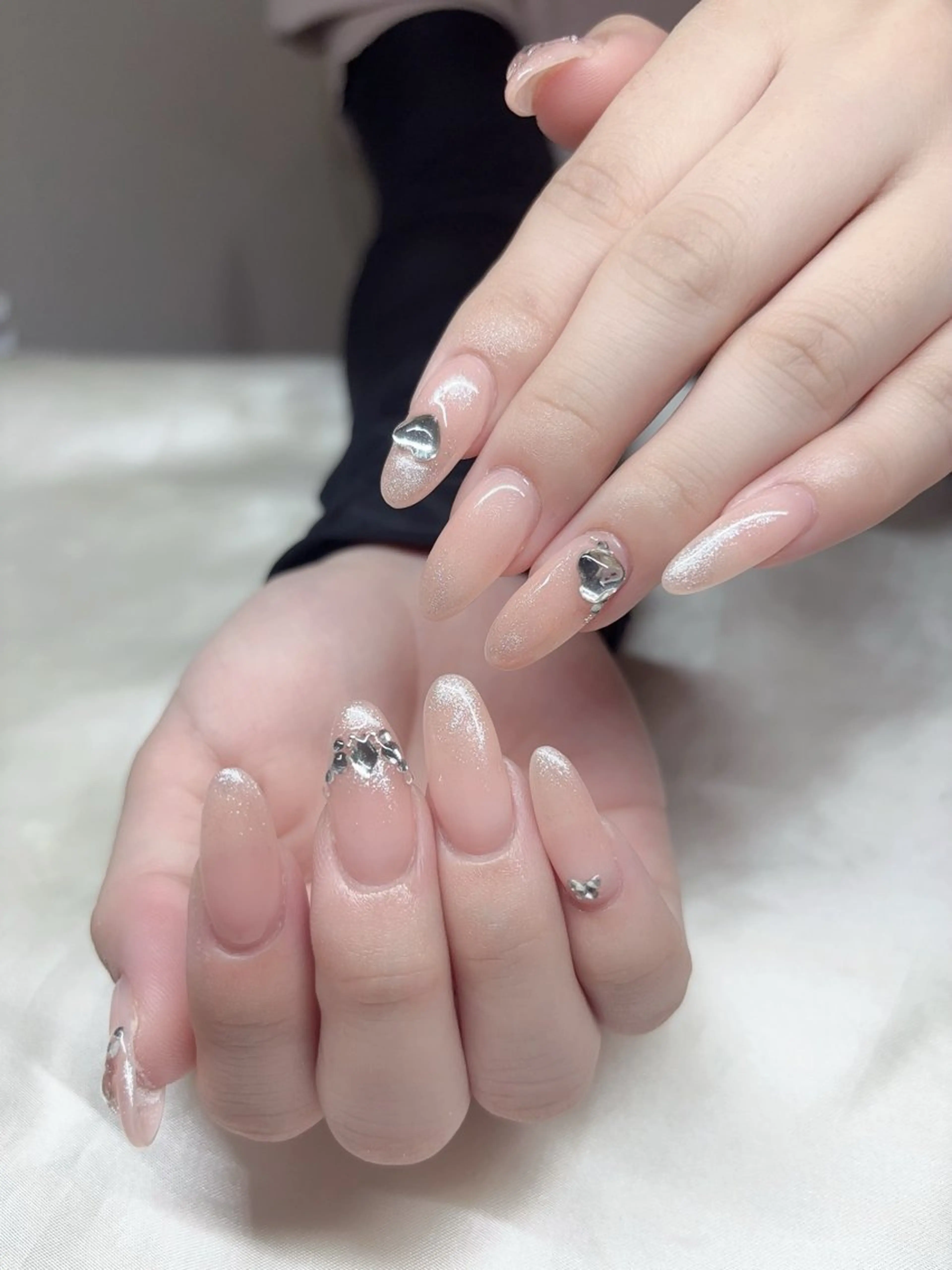 ネイル 韓国ネイル 持ち込み ニュアンスネイル ネイルチップ ハンドネイル TABI ANA.CHUOのネイルデザイン