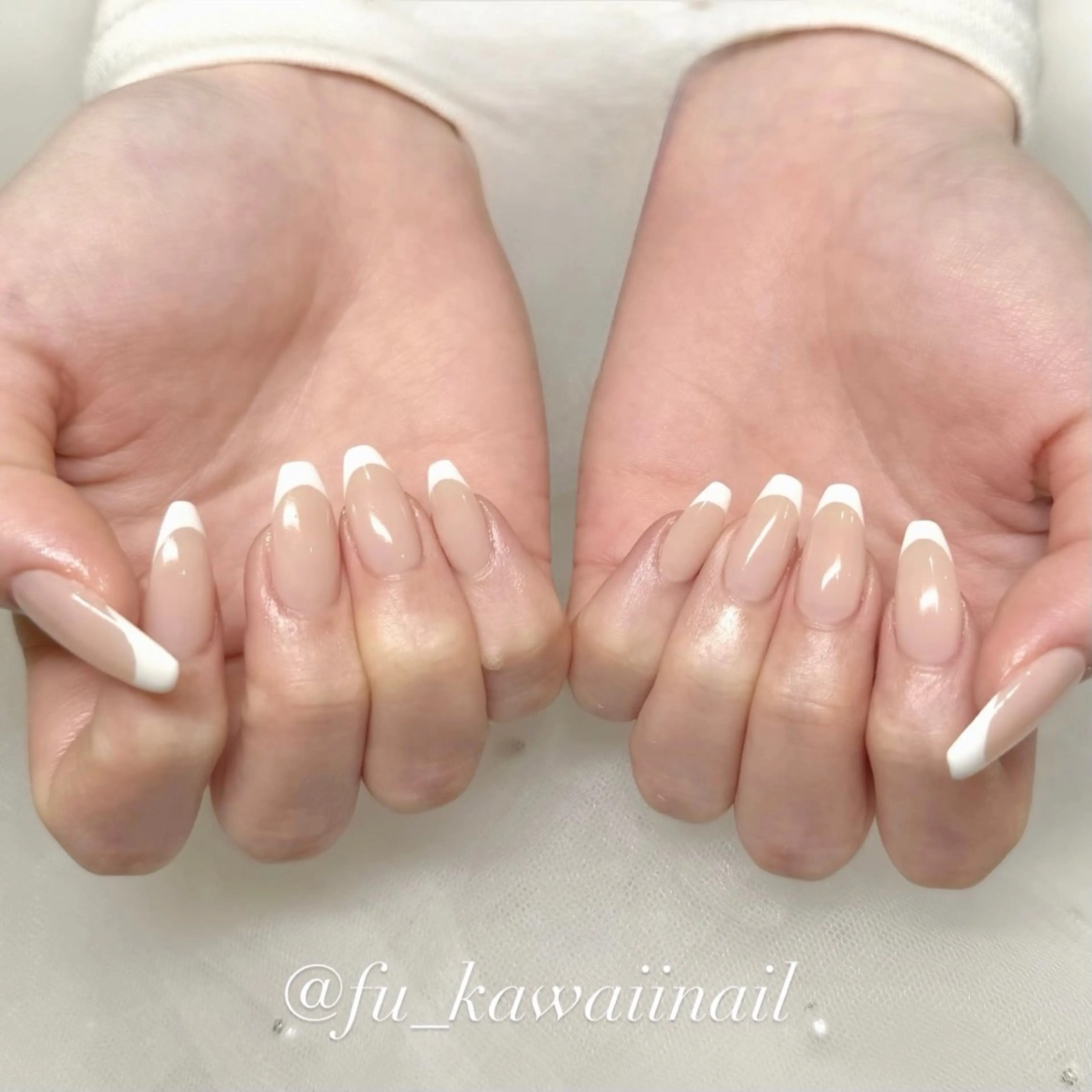 ネイル フレンチネイル ハンドネイル 🪞ヤギフウカ🪞 渋谷ネイルのネイルデザイン