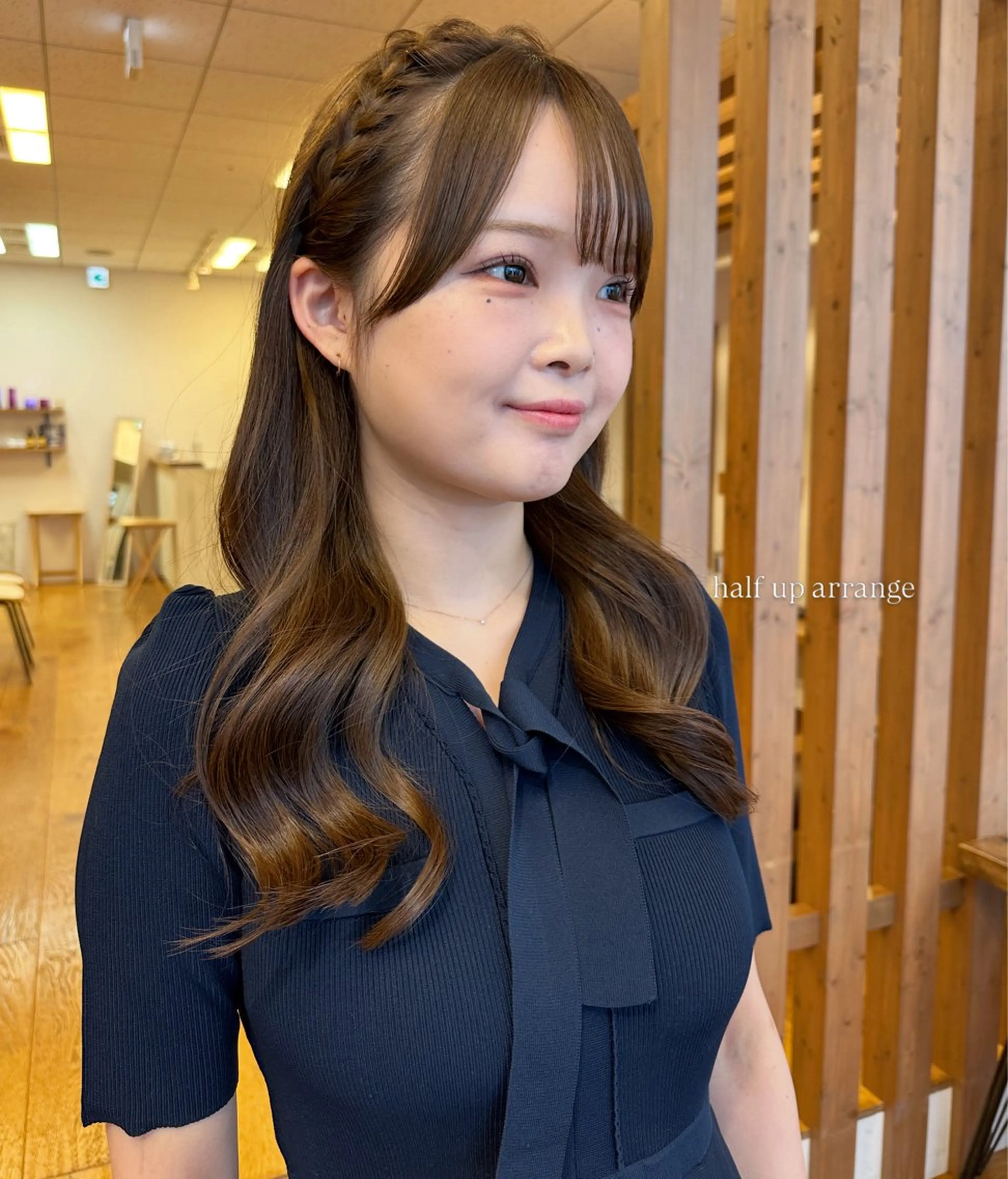 セミロング ヘアセット iroha/大阪梅田 /ニュアンスカラーのヘアスタイル