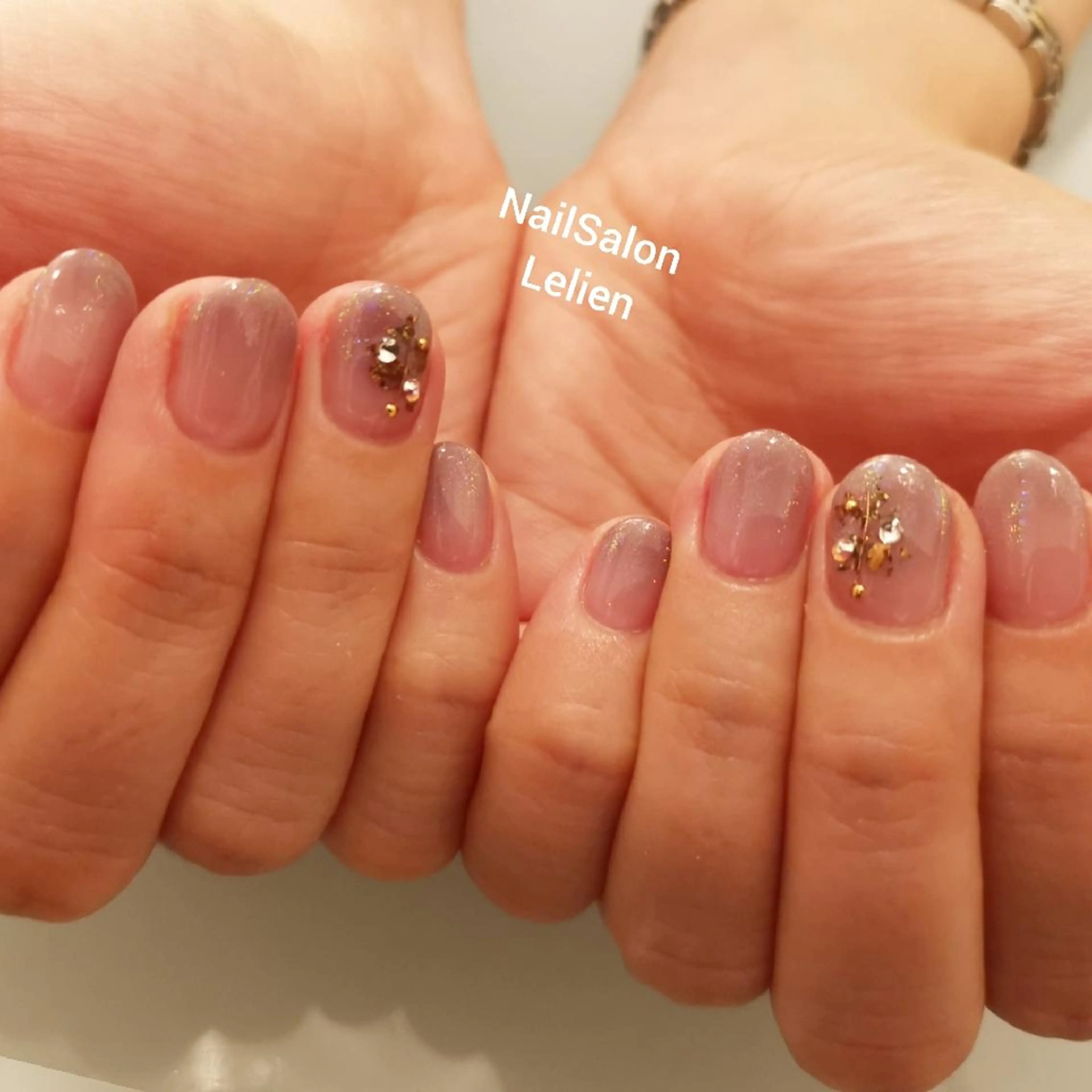 ネイル グラデーション パープル ネイルサロン Lelienルリエのネイルデザイン