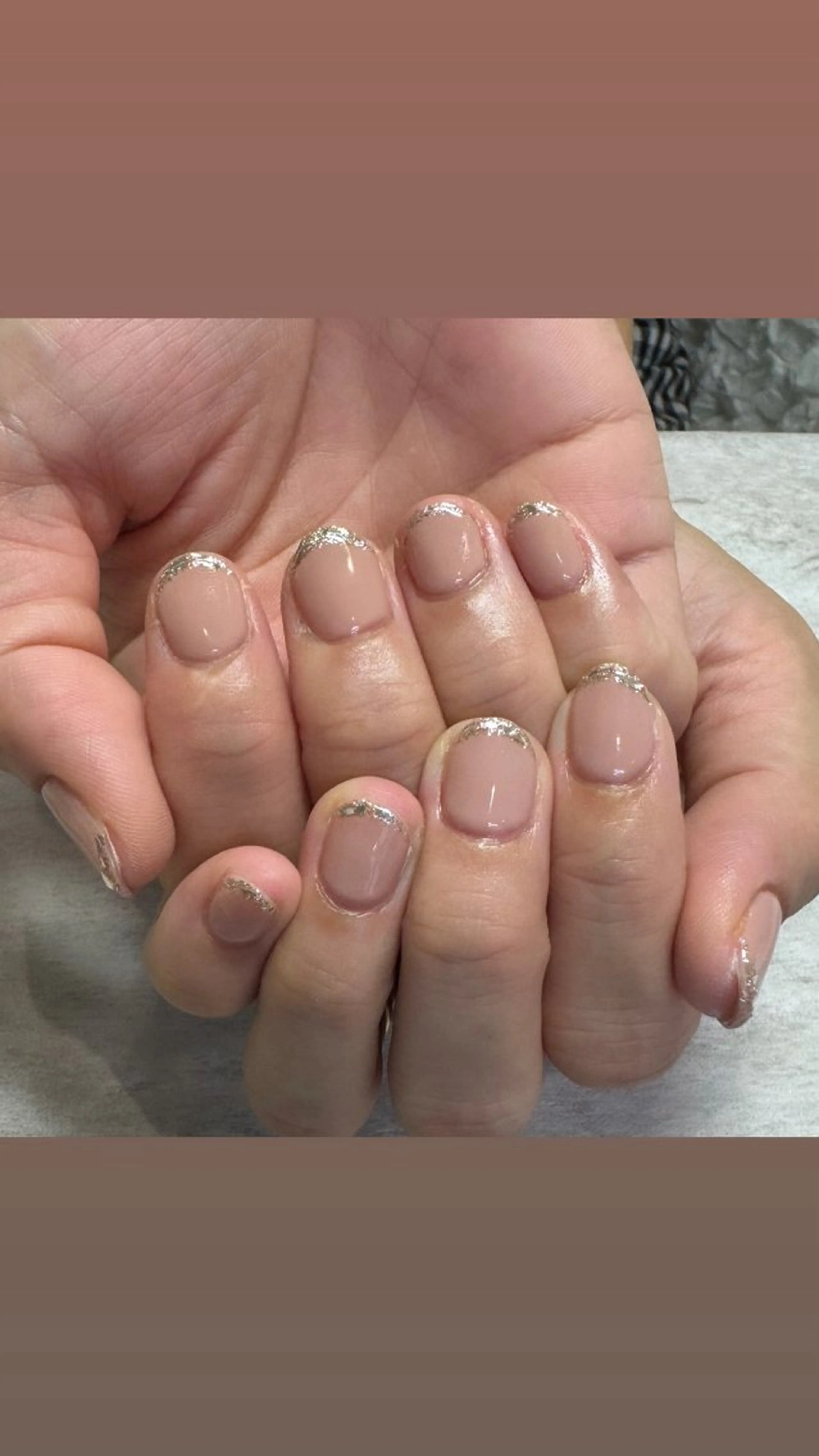 ネイル フレンチネイル ガラスフレンチ ハンドネイル t. misuzuのネイルデザイン