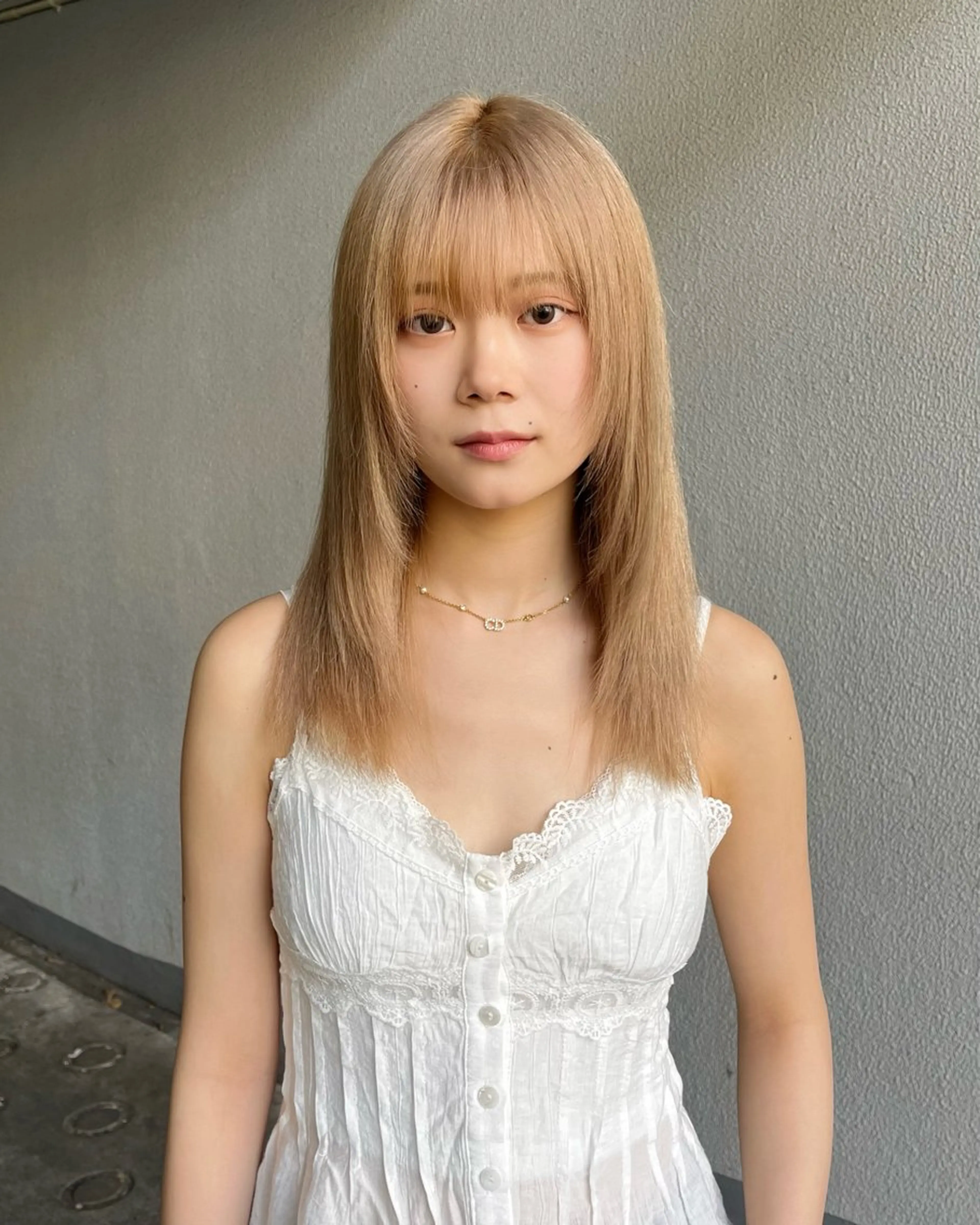 ミディアム カラー パーマ/縮毛矯正 /かわいい/せき🫧のヘアスタイル