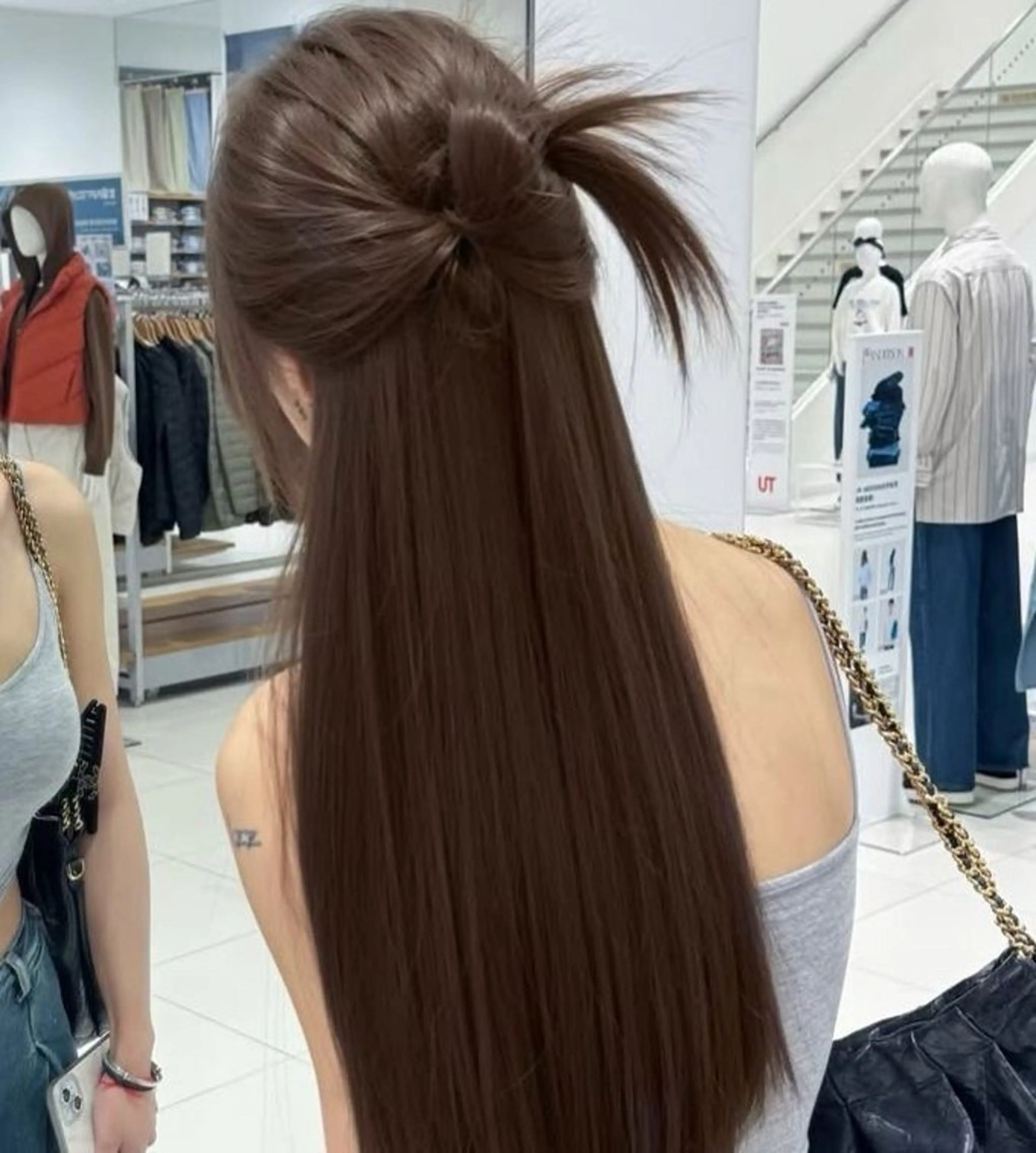 ロング カラー ヘアカラー トリートメント 韓国っぽ×透け感🪽 Fumi 🤍のヘアスタイル