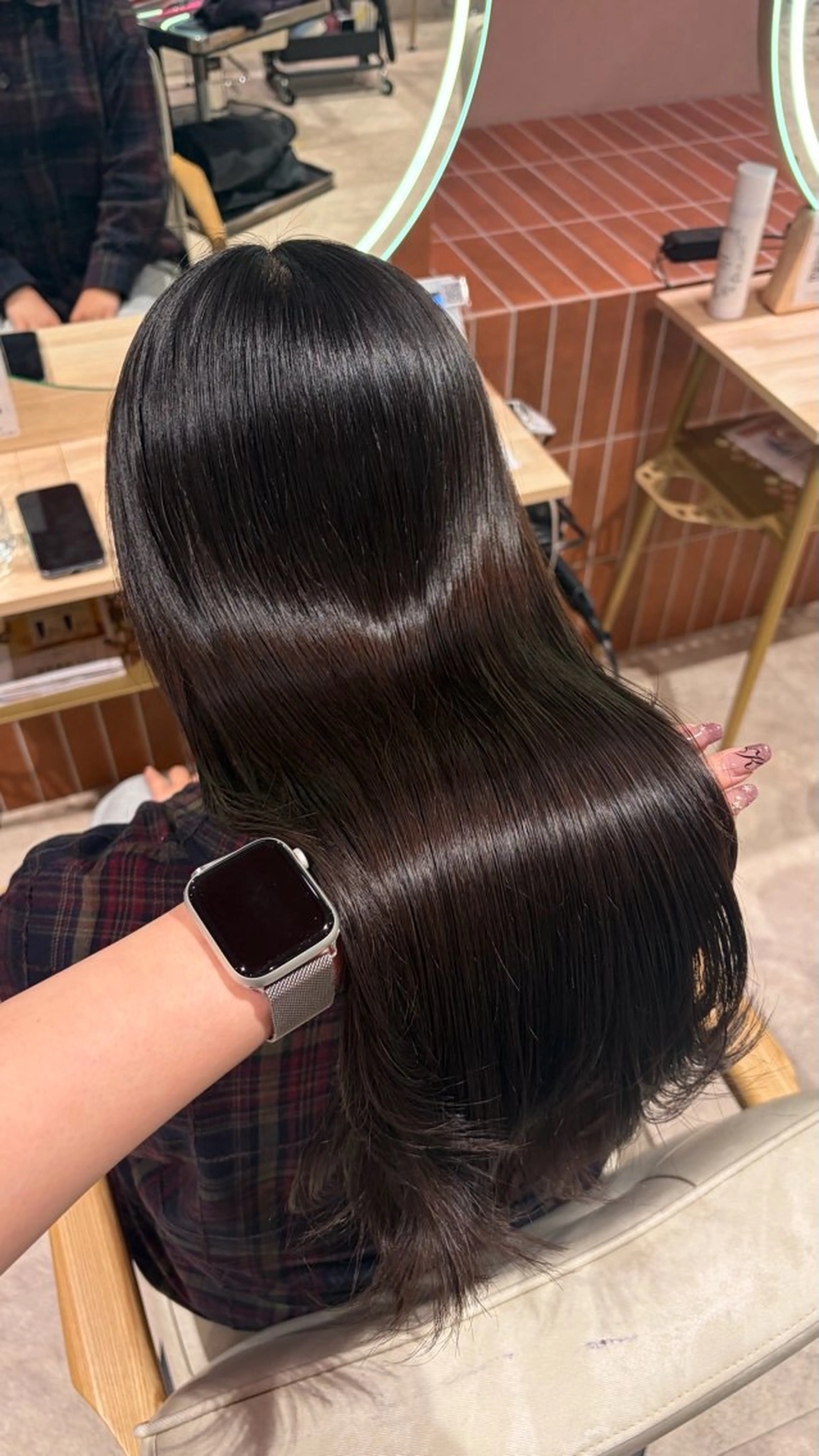 ロング カラー ヘアカラー トリートメント 🎀暖色カラー/ ハナ🎀のヘアスタイル