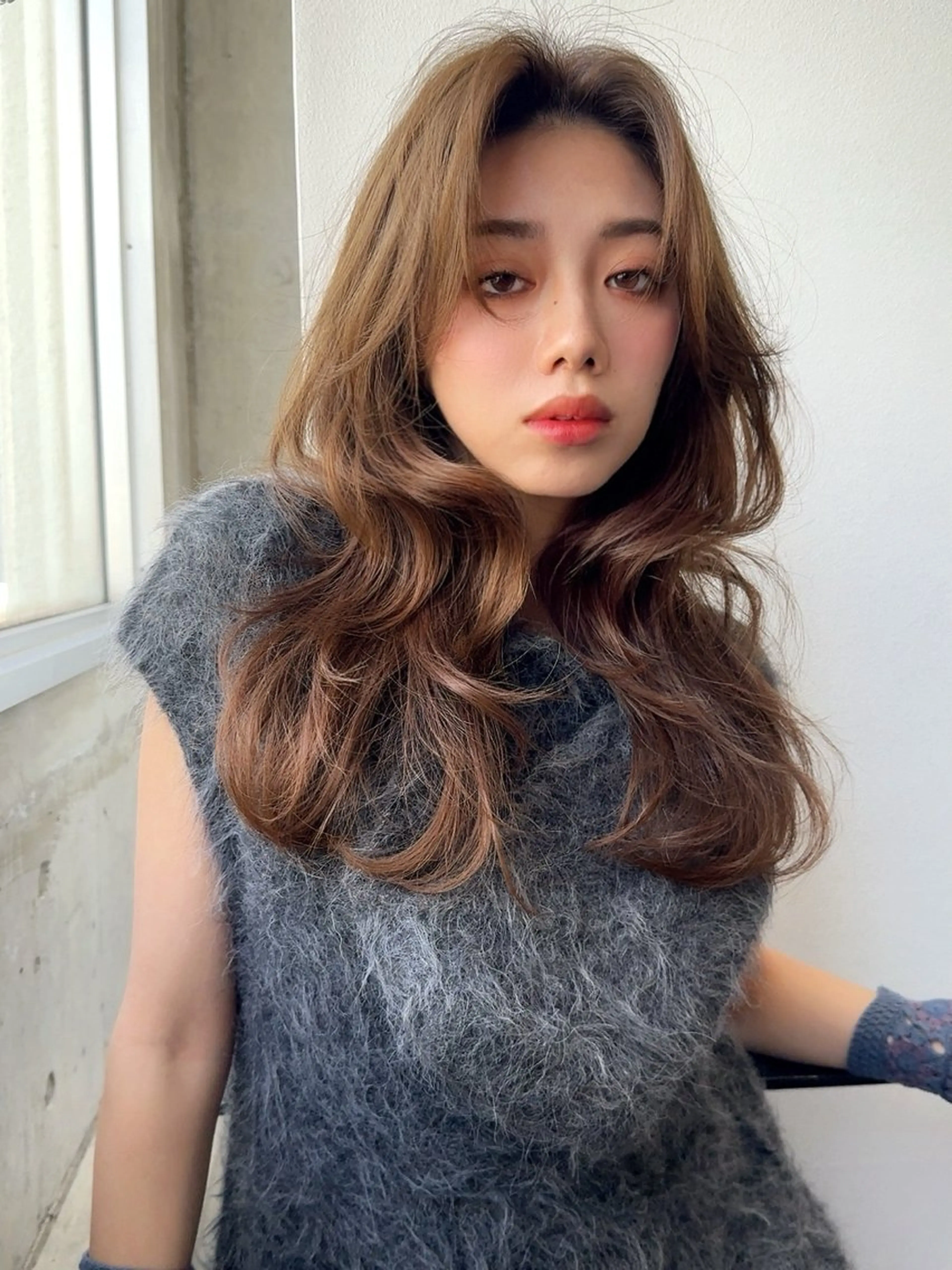 ロング カット ヘアカラー 似合わせカラーの達人 ダブルカラー/森栄範のヘアスタイル