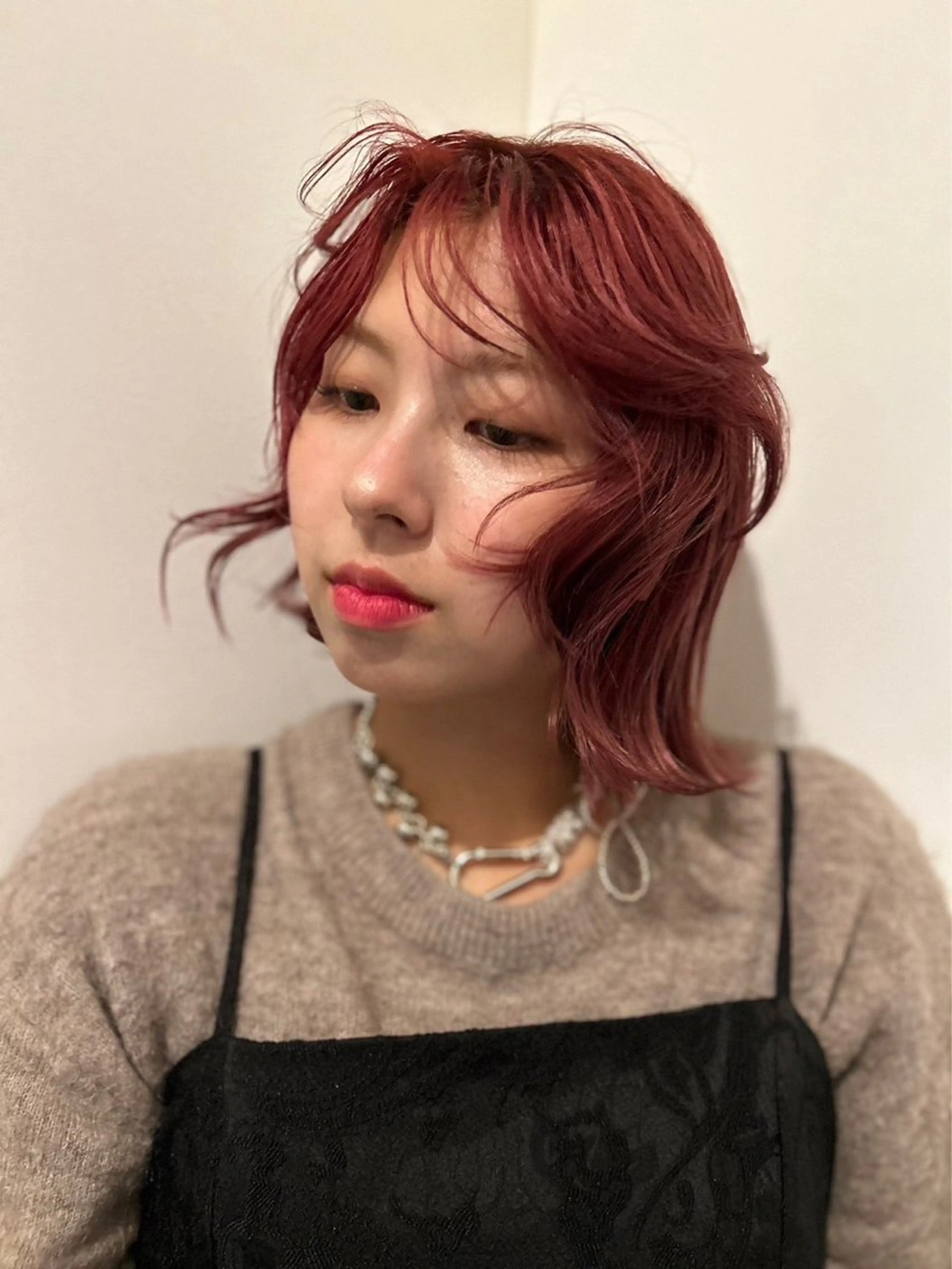 ミディアム カラー ヘアアレンジ 🎀suzuna 透明感colorのヘアスタイル