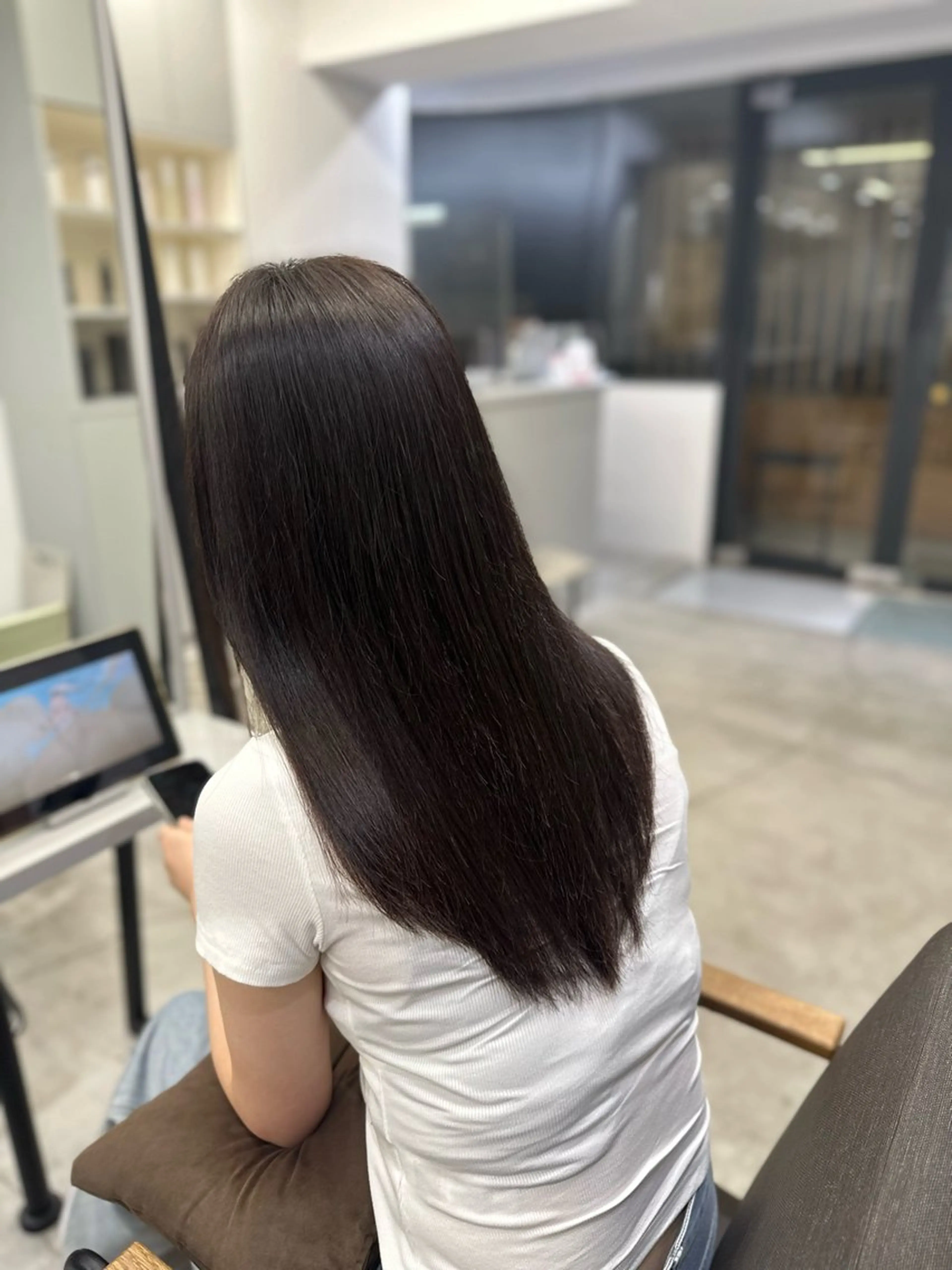 ロング パーマ 縮毛矯正 ハイトーンカラー が絶対可愛い✨泰聖✨のヘアスタイル