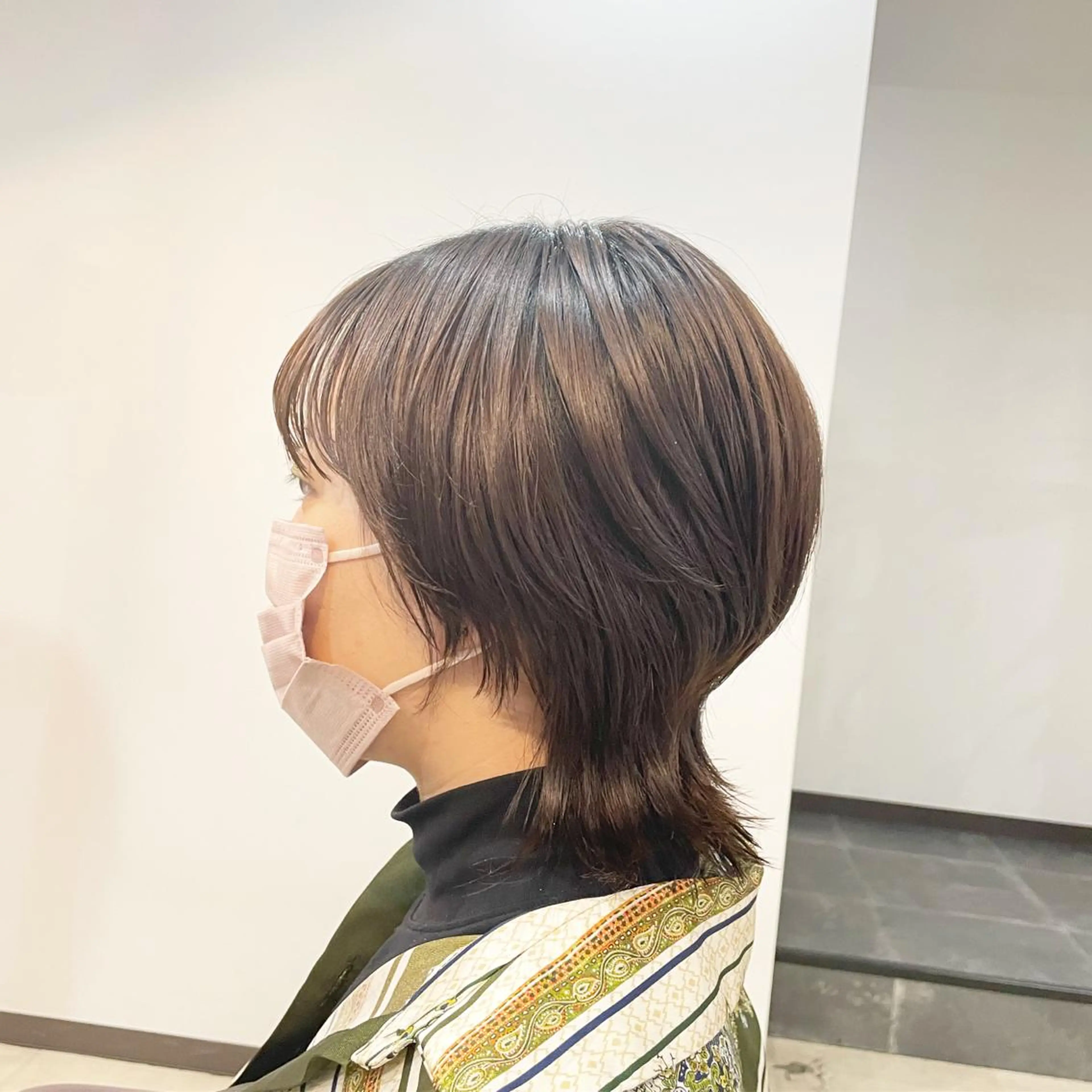 ミディアム ウルフカット SOL .✂︎ 松永李帆のヘアスタイル