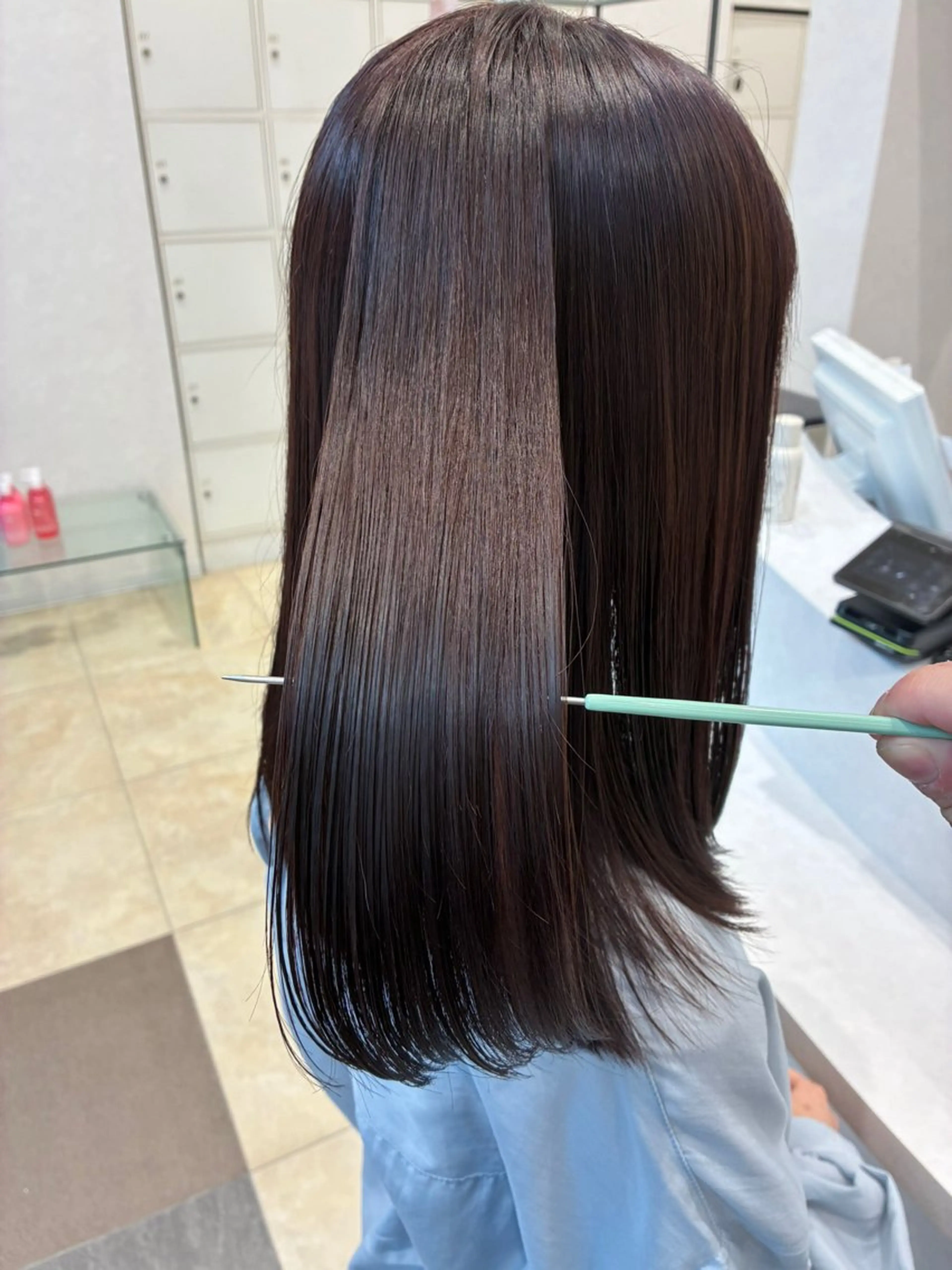 ロング 縮毛矯正 トリートメント 本田 拓未のヘアスタイル