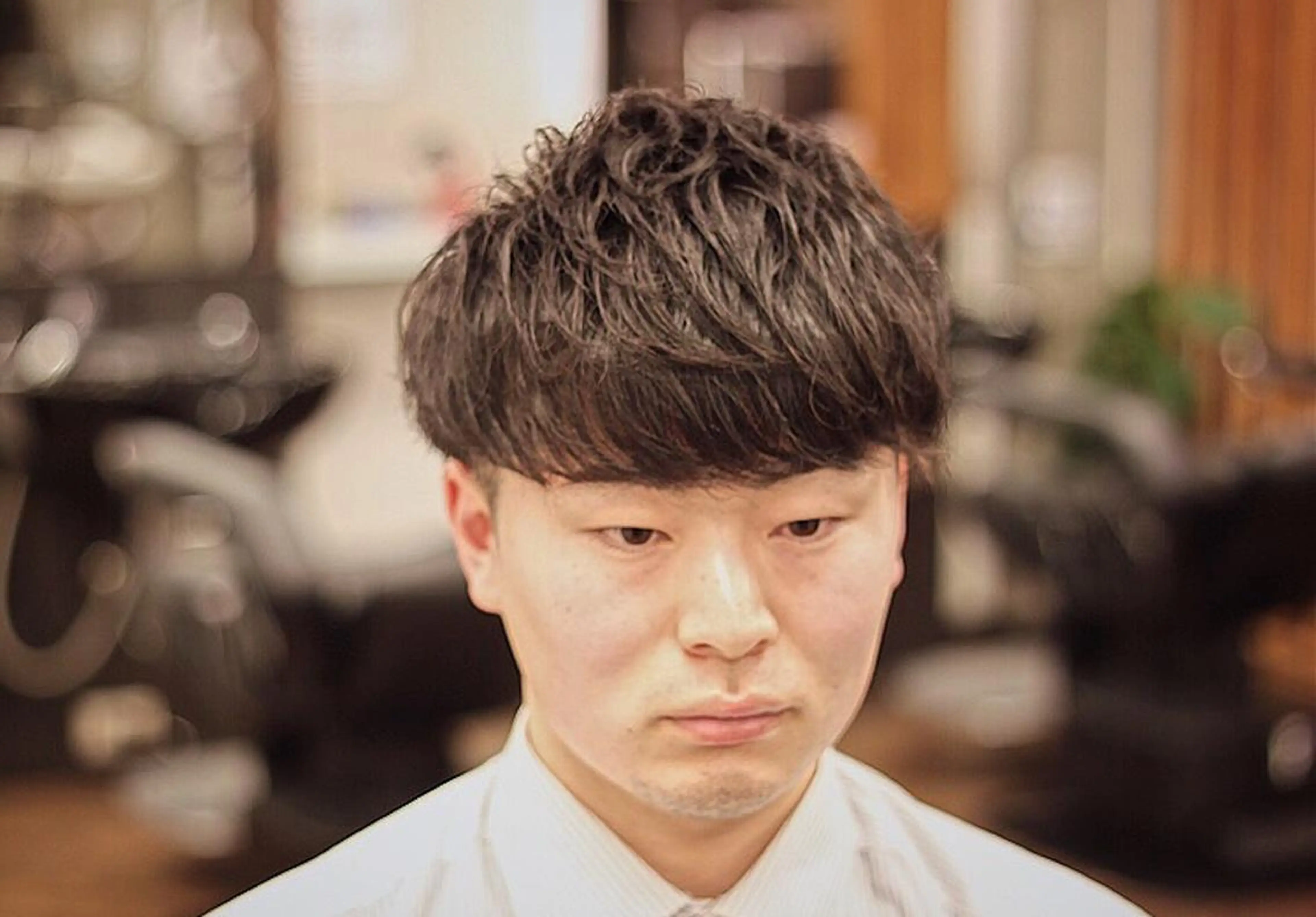 ショート パーマ メンズ メンズパーマ 前田賢生 ご新規様はNGのヘアスタイル