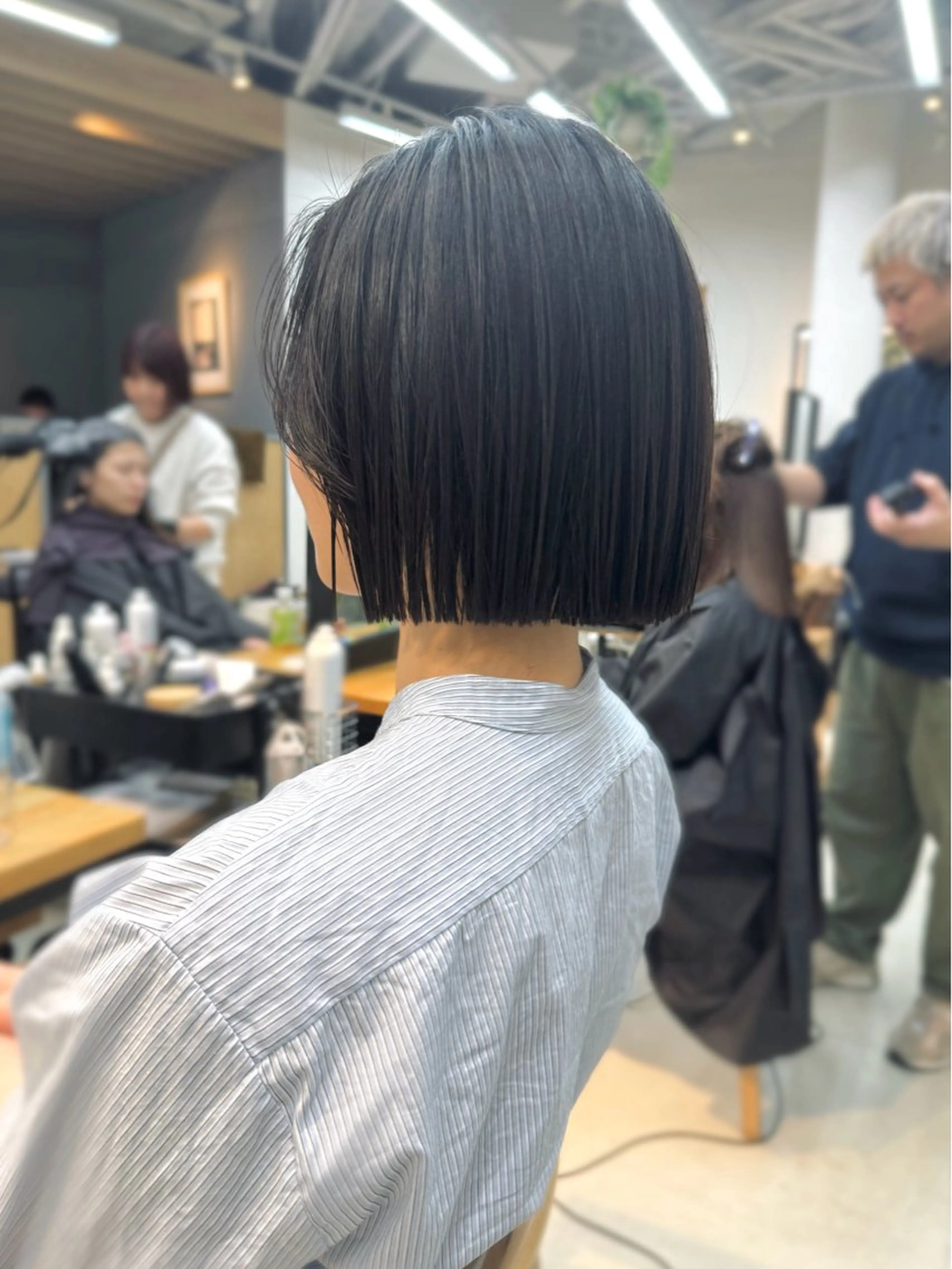 ショート パーマ 切りっぱなしボブ ボブ カット 縮毛矯正 トリートメント ボブ/ショート /パーマ/shinのヘアスタイル