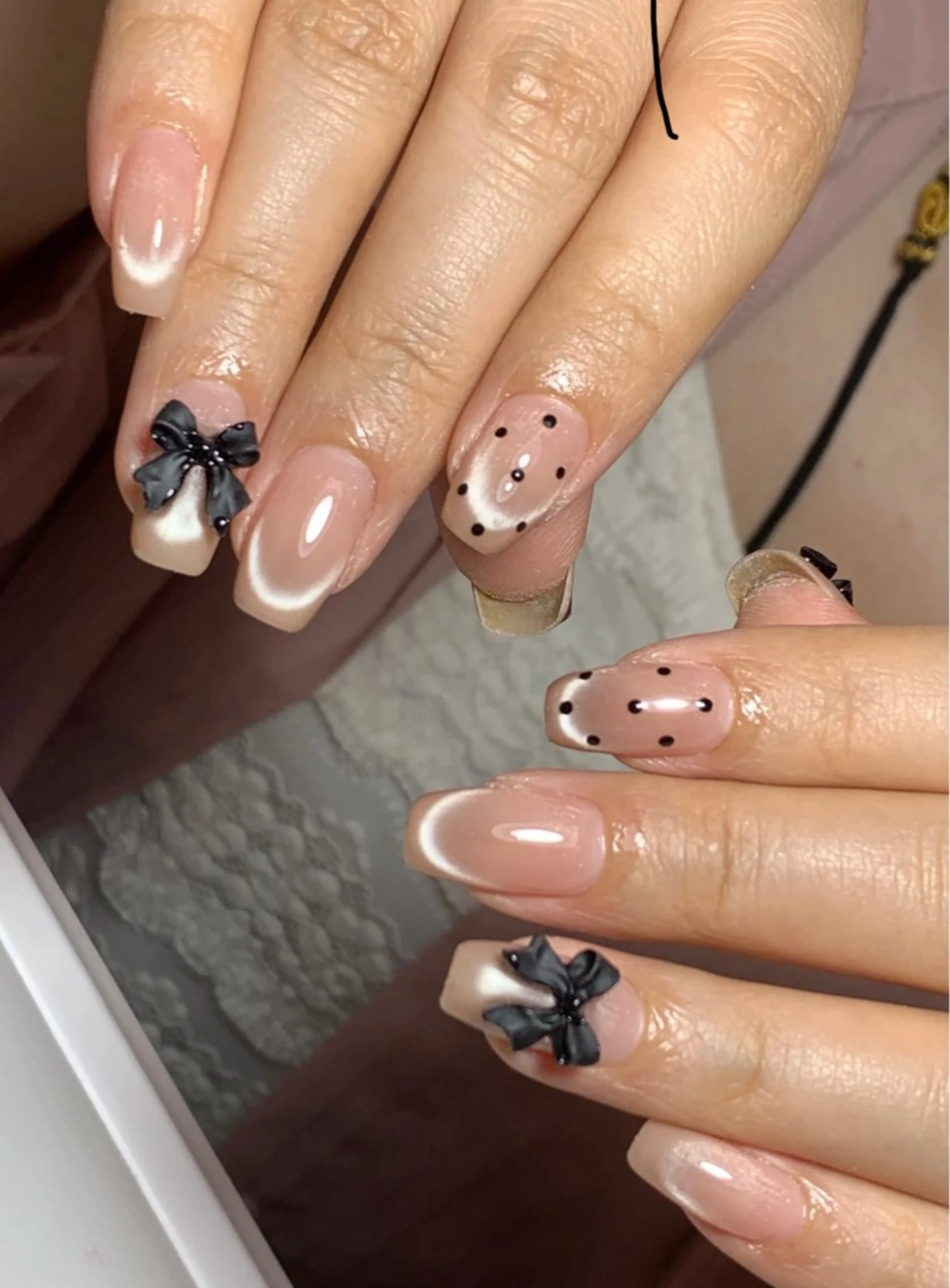 ネイル アートネイル チークネイル 長さ出し マグネットネイル 持ち込み ハンドネイル 長出し専門店🎀 HARO💕Nailのネイルデザイン