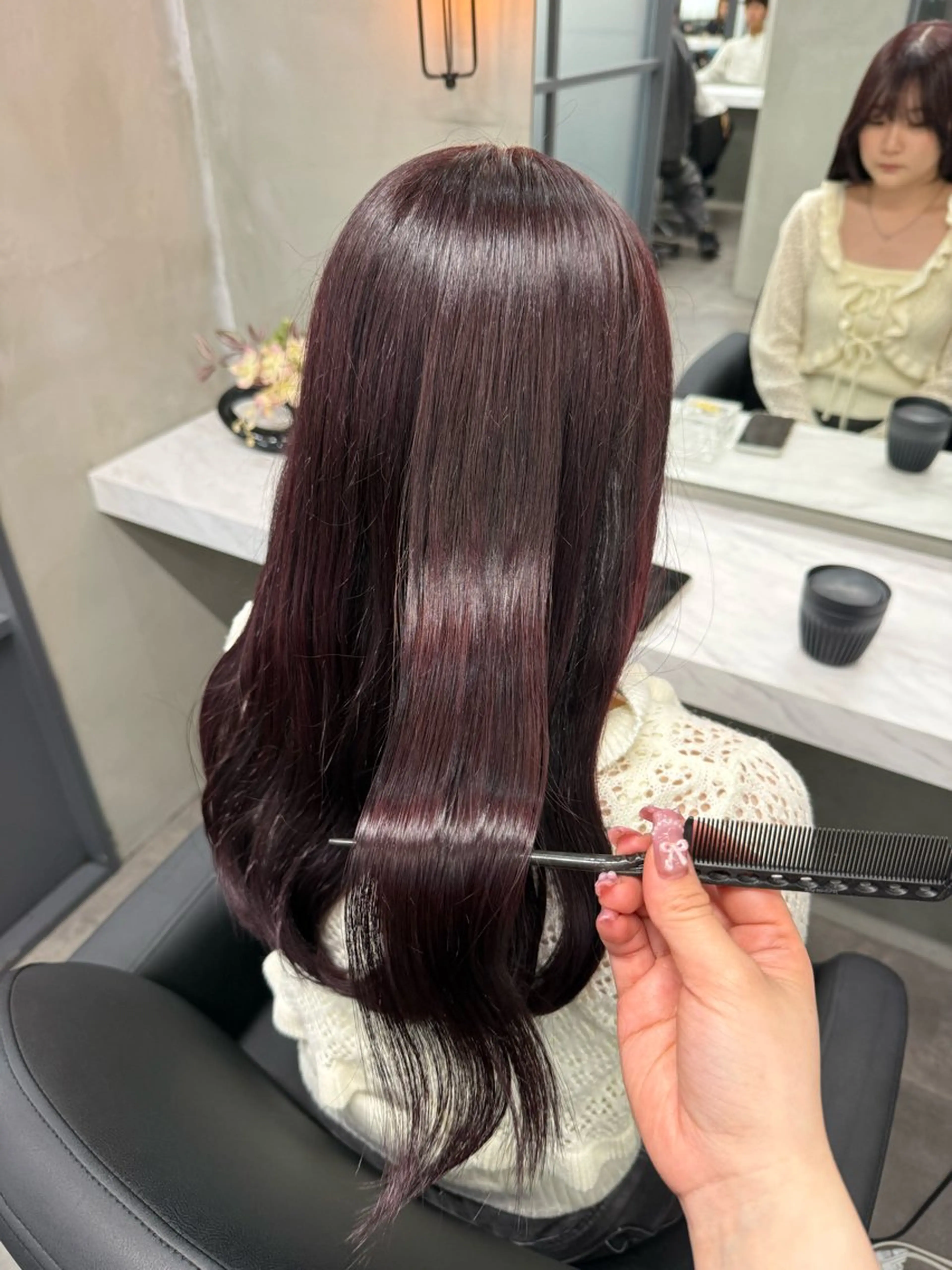 ロング カラー ヘアカラー 木村 智美のヘアスタイル