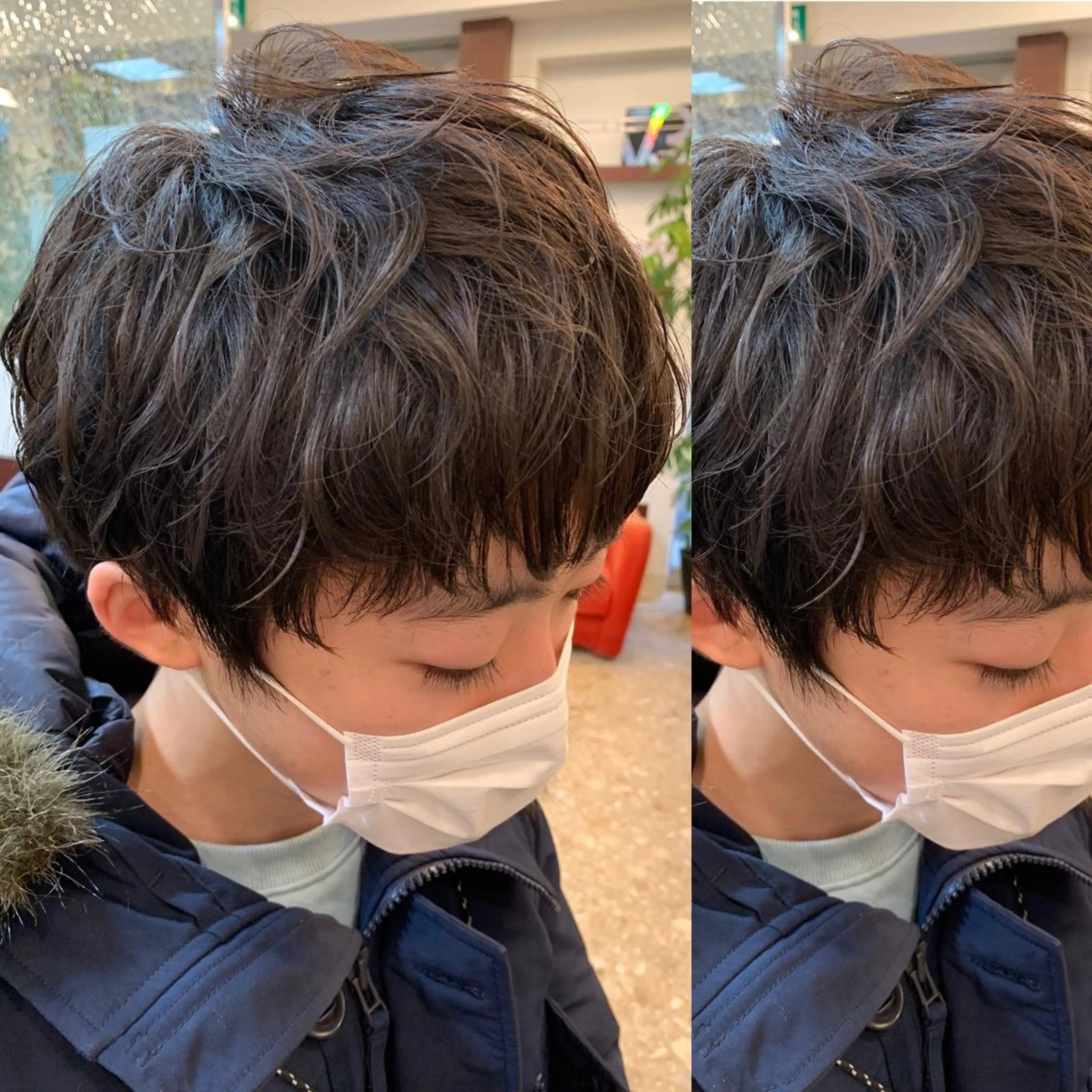 ショート パーマ メンズ 三ツ井凌 【ヘアケアサロン】のヘアスタイル