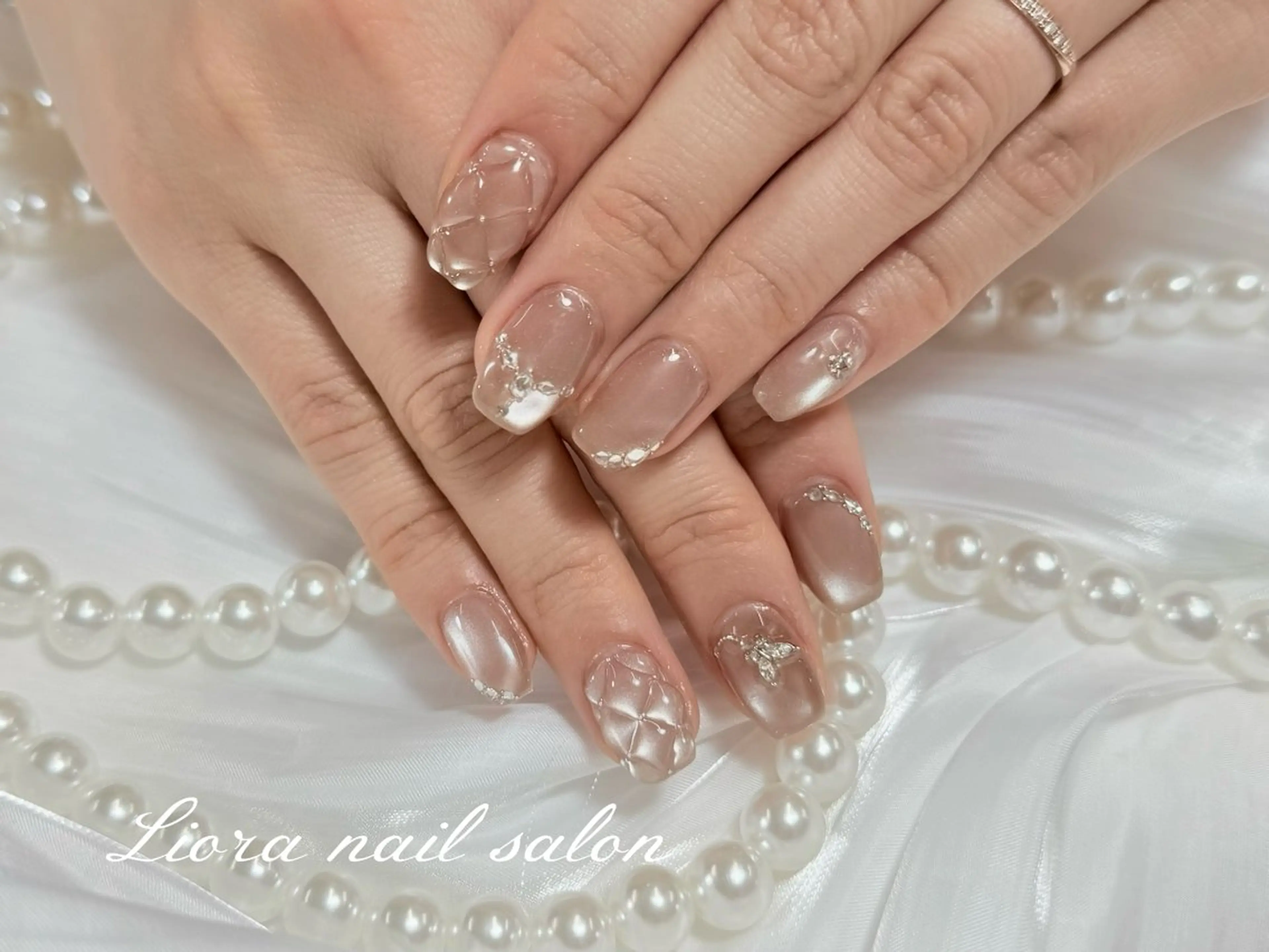 ネイル チークネイル フットネイル フレンチネイル ジェルネイル ガーリー ハンドネイル Liora nail スカルプ専門店のネイルデザイン