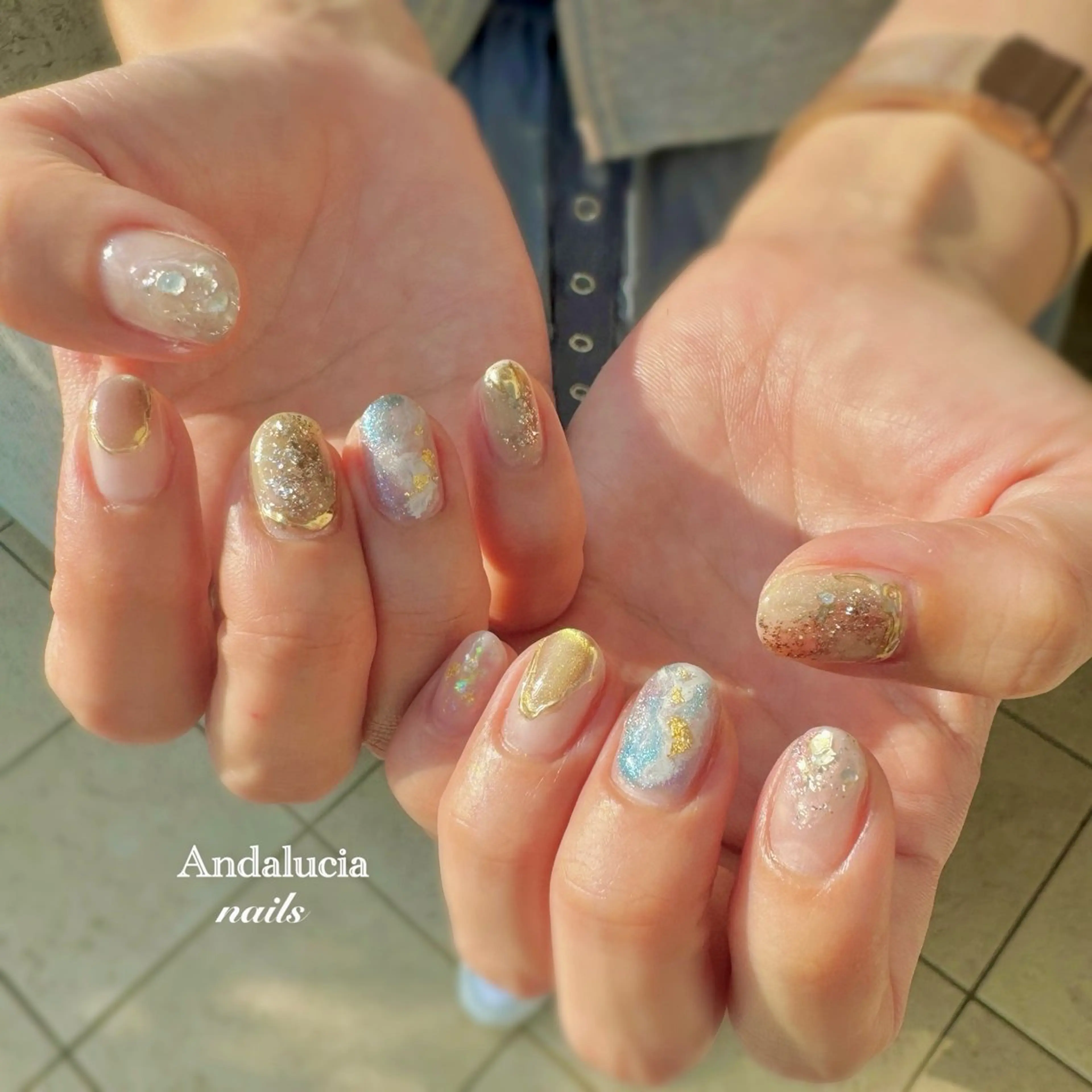 ネイル ニュアンスネイル ハンドネイル Andalucia nailsのネイルデザイン